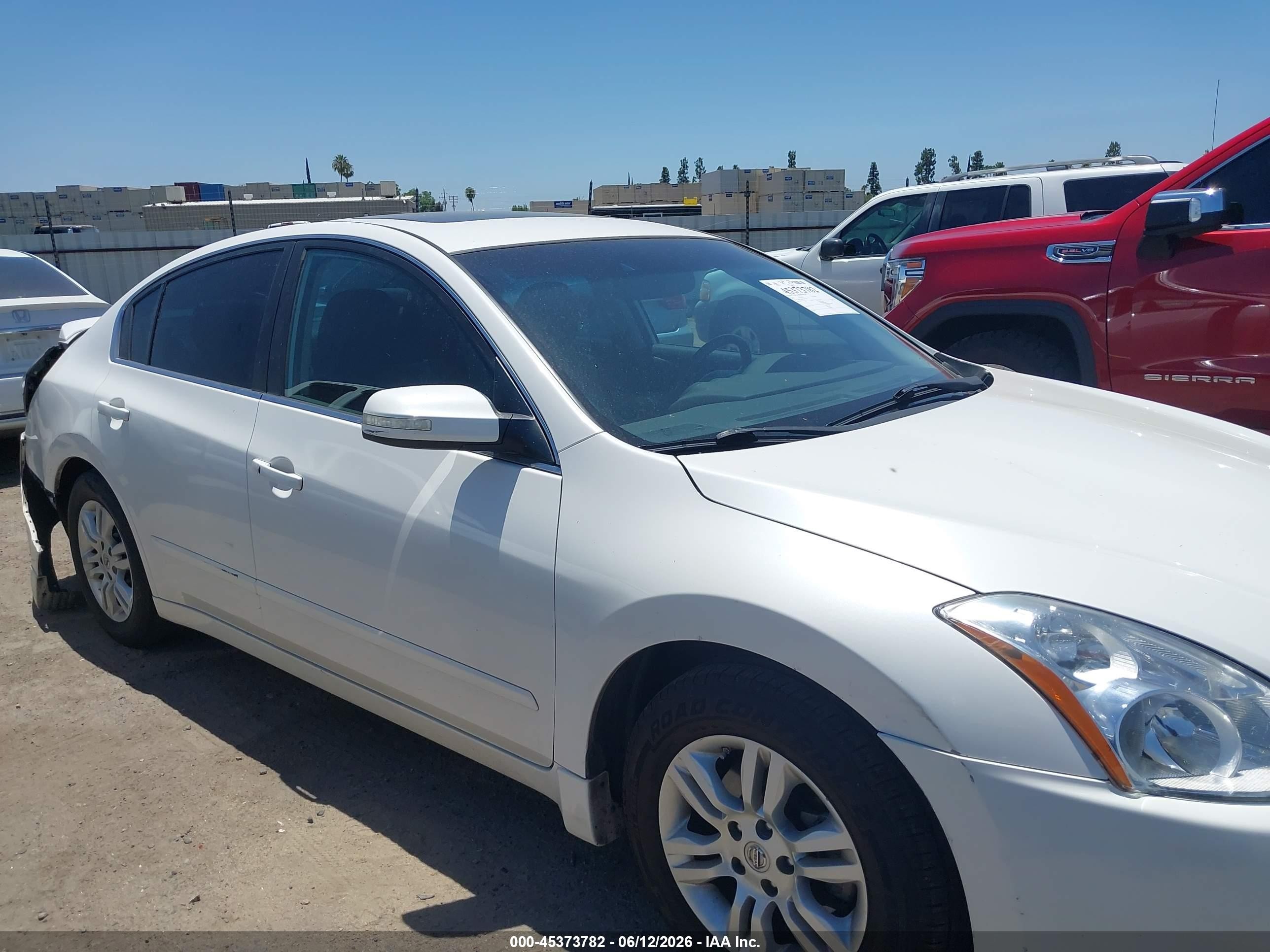 2012 Nissan Altima 2.5 S White vin: 1N4AL2AP5CN423530