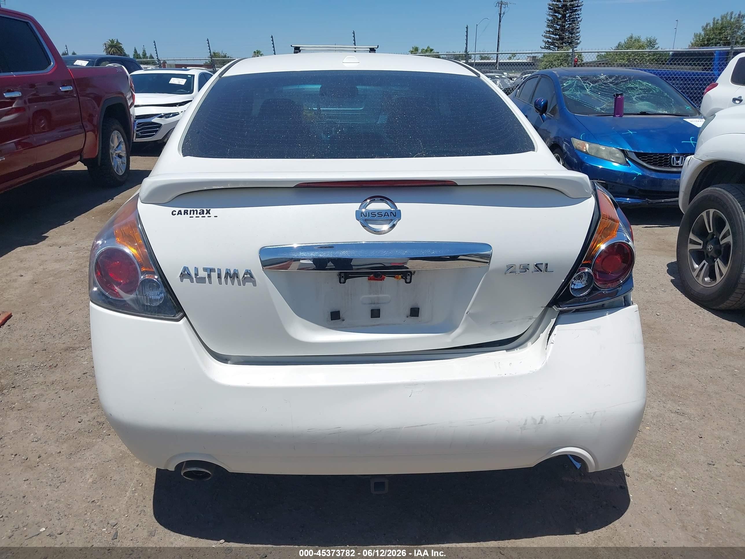 2012 Nissan Altima 2.5 S White vin: 1N4AL2AP5CN423530