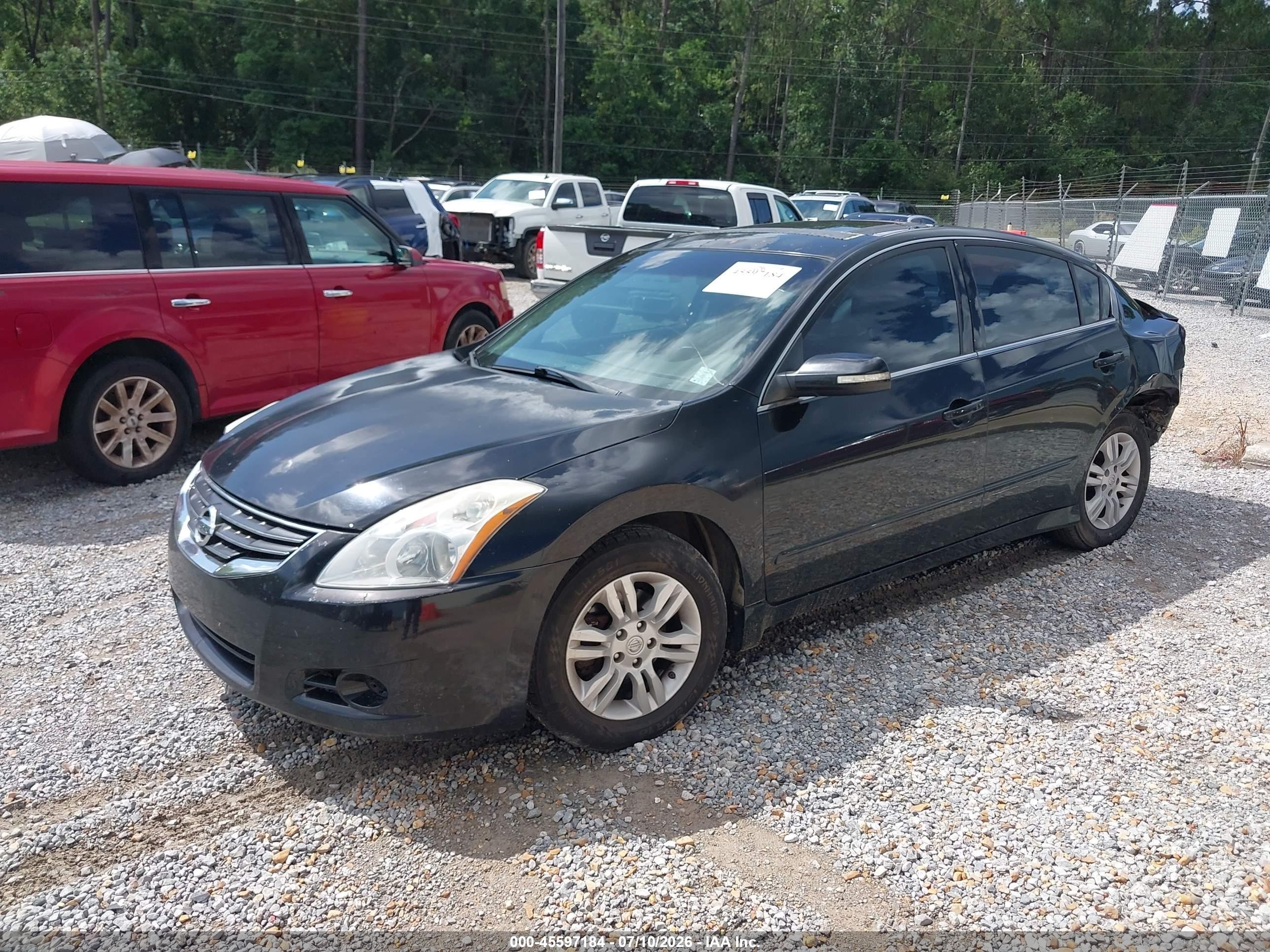 2012 Nissan Altima 2.5 S Black vin: 1N4AL2AP5CN445544