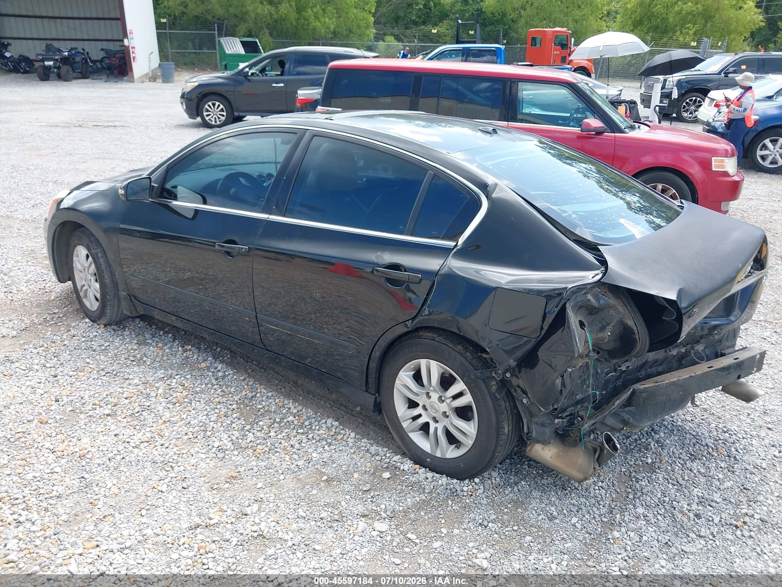 2012 Nissan Altima 2.5 S Black vin: 1N4AL2AP5CN445544