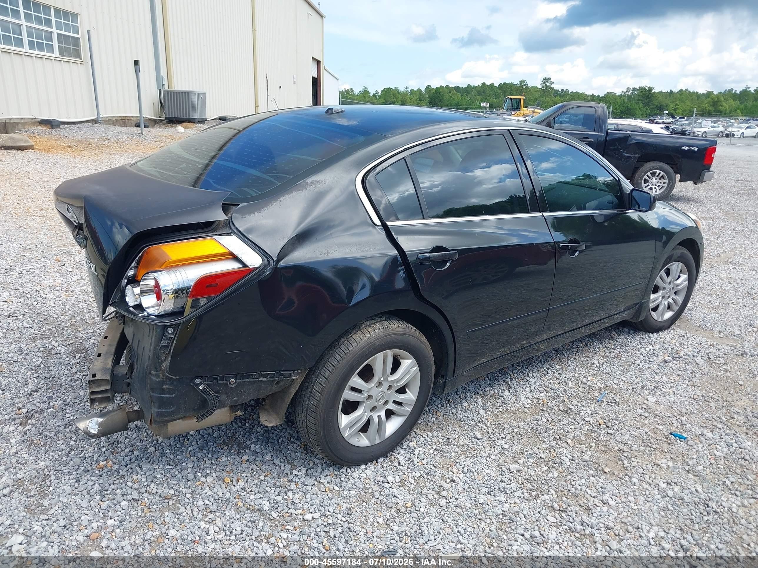 2012 Nissan Altima 2.5 S Black vin: 1N4AL2AP5CN445544