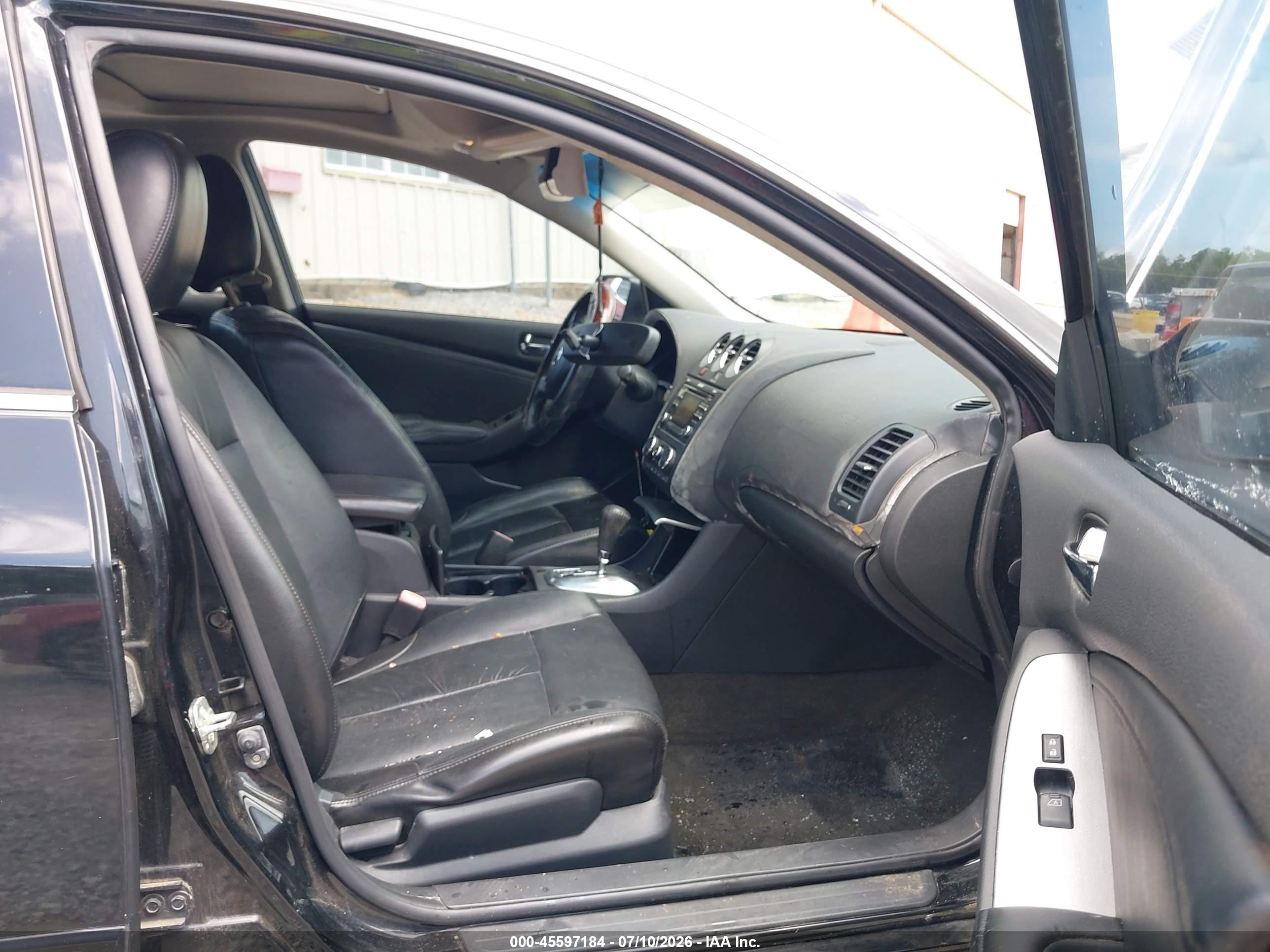 2012 Nissan Altima 2.5 S Black vin: 1N4AL2AP5CN445544