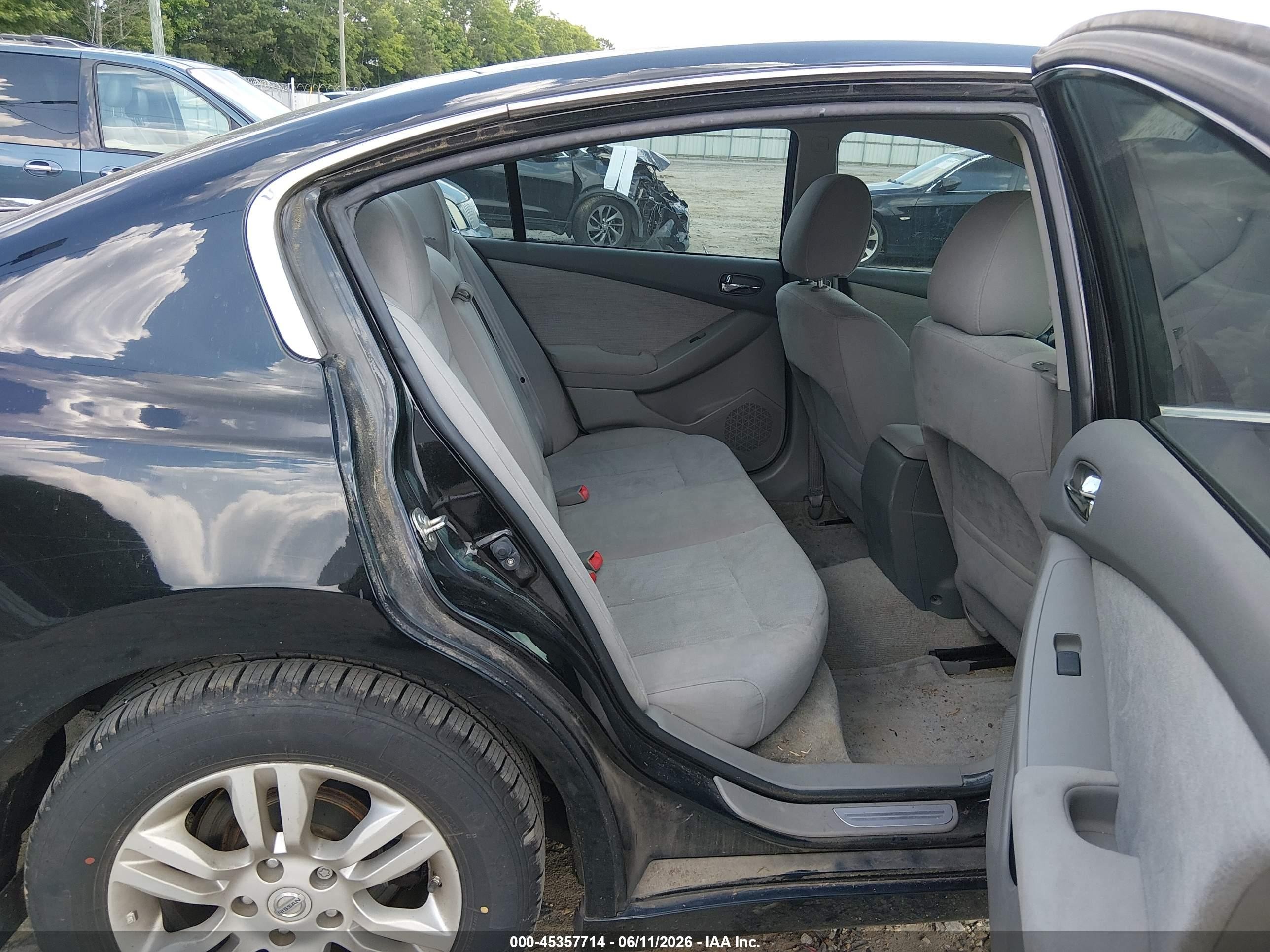 2012 Nissan Altima 2.5 S Black vin: 1N4AL2AP5CN448928