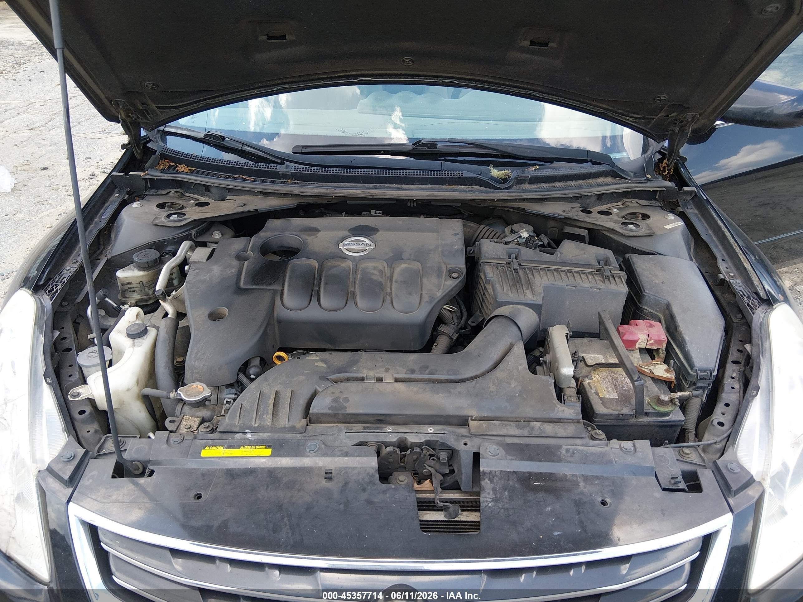 2012 Nissan Altima 2.5 S Black vin: 1N4AL2AP5CN448928