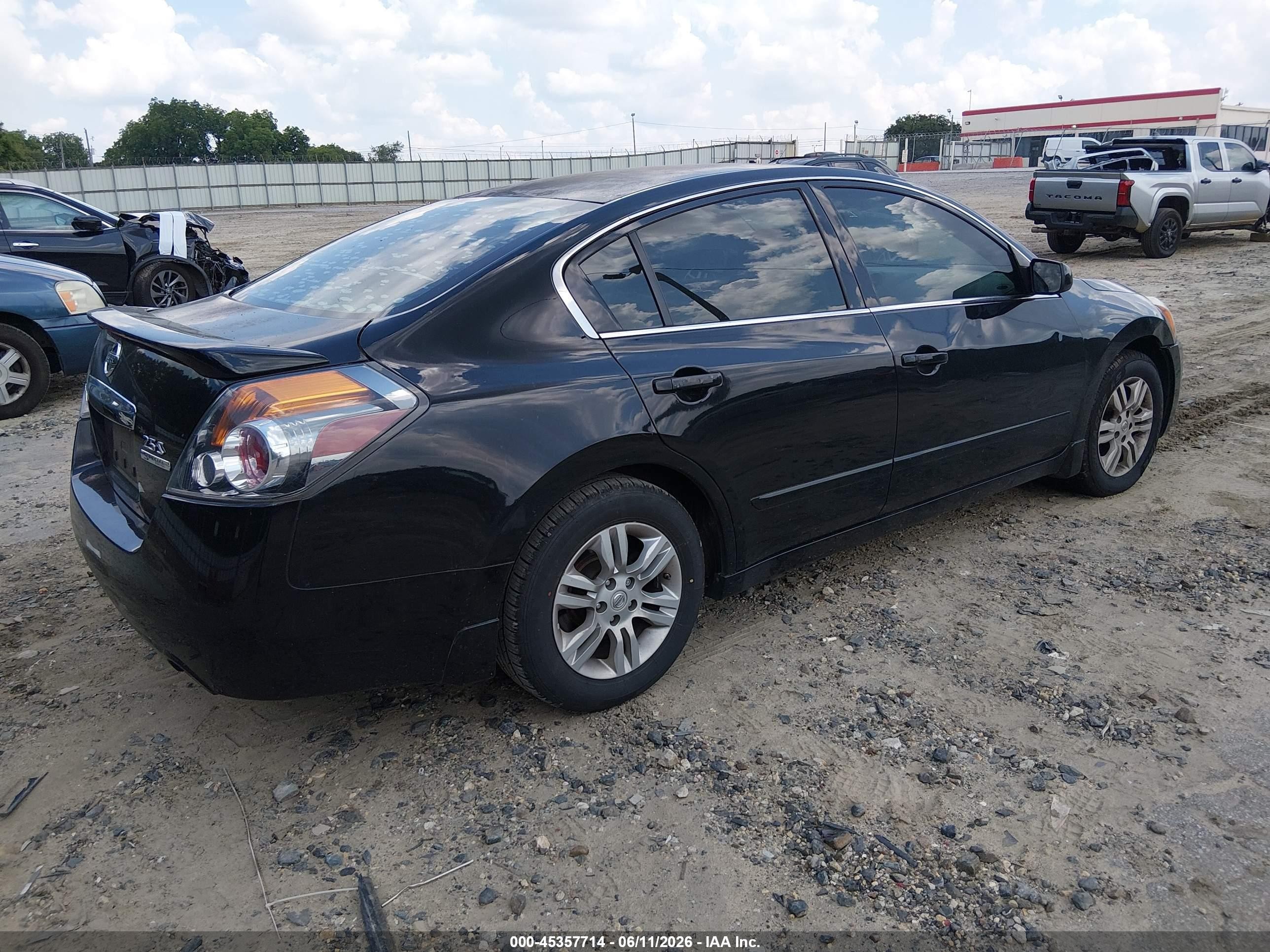 2012 Nissan Altima 2.5 S Black vin: 1N4AL2AP5CN448928