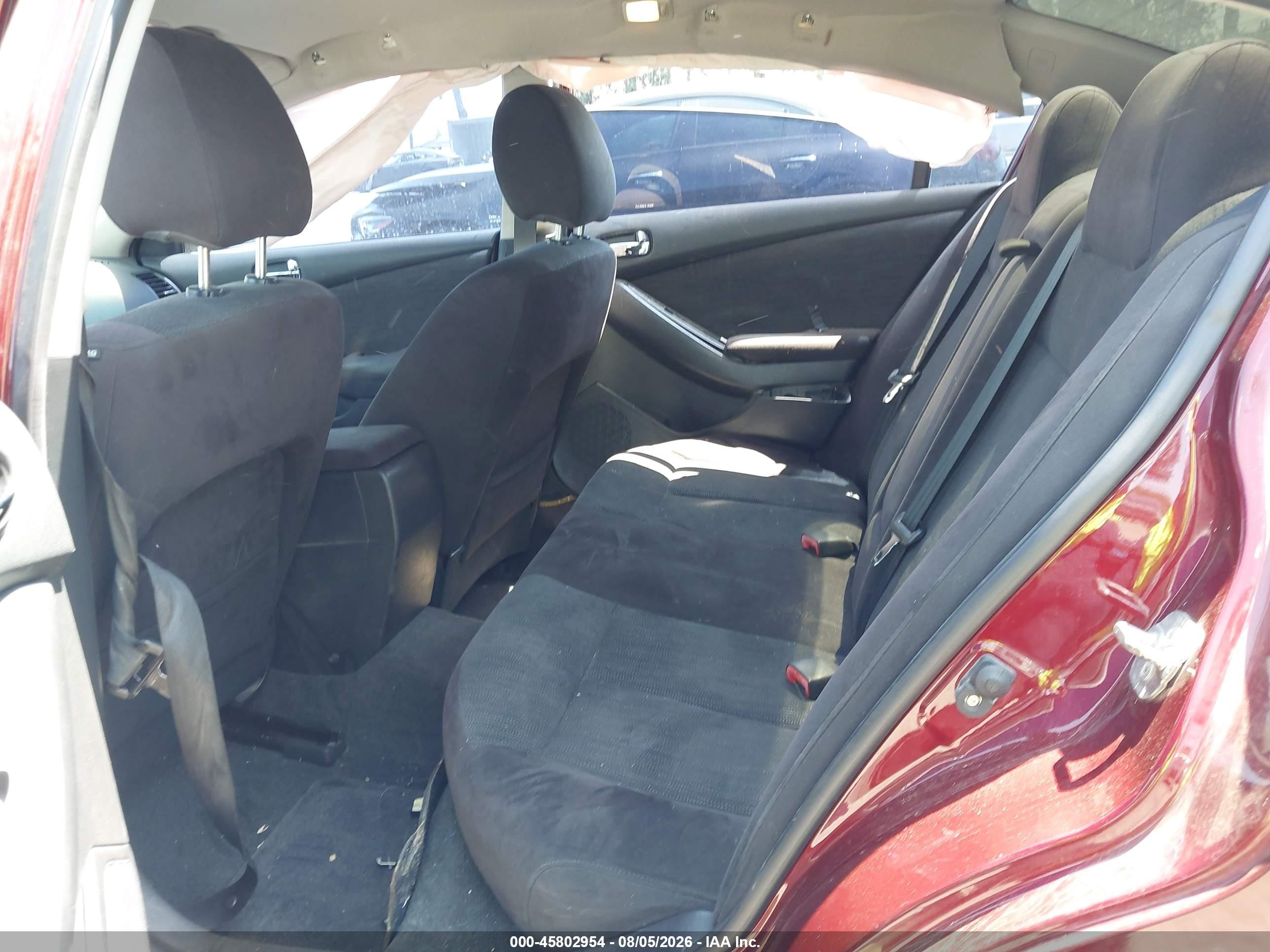 2012 Nissan Altima 2.5 S Burgundy vin: 1N4AL2AP5CN459668