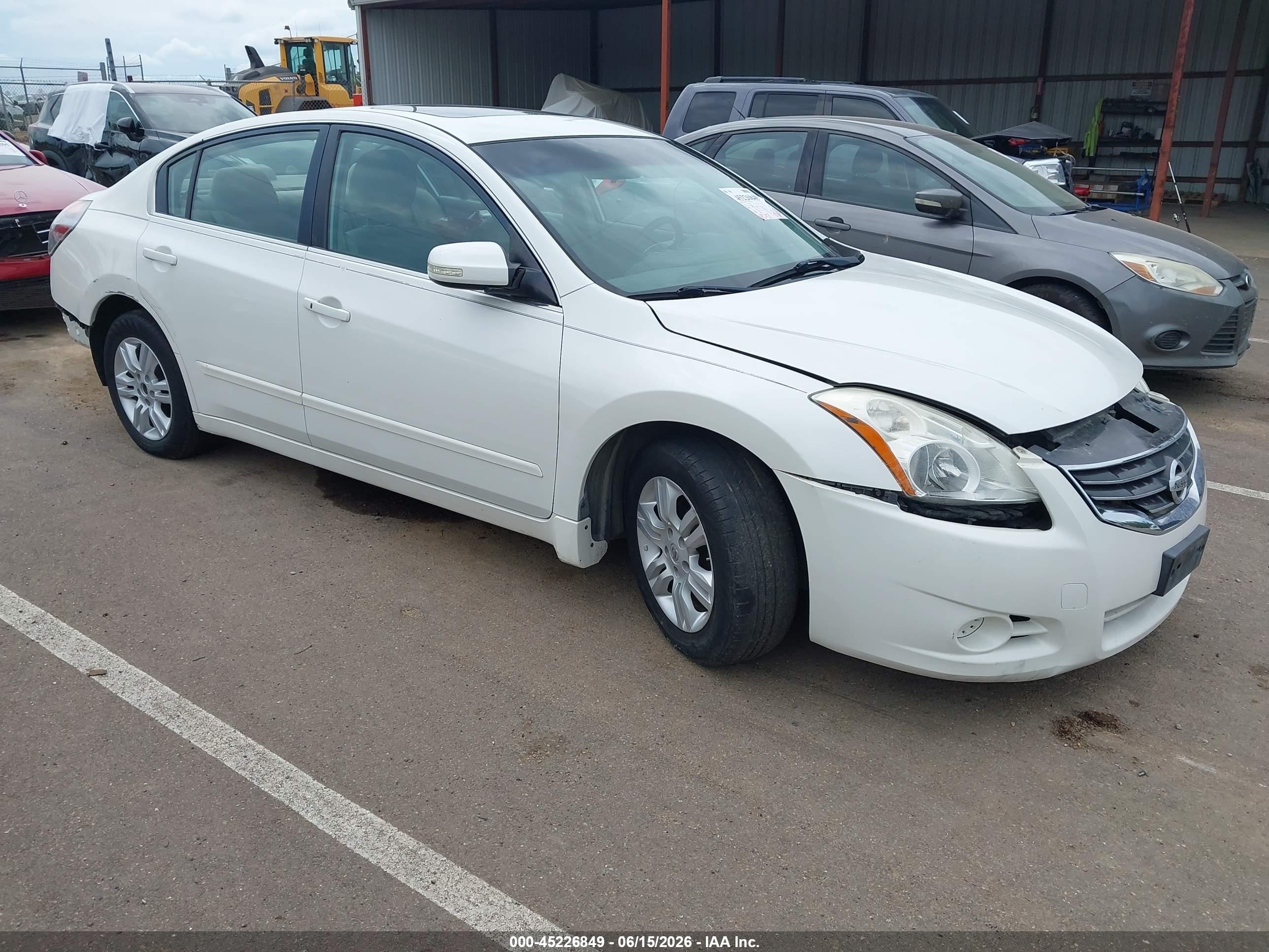 2012 Nissan Altima 2.5 S Белый vin: 1N4AL2AP5CN487874