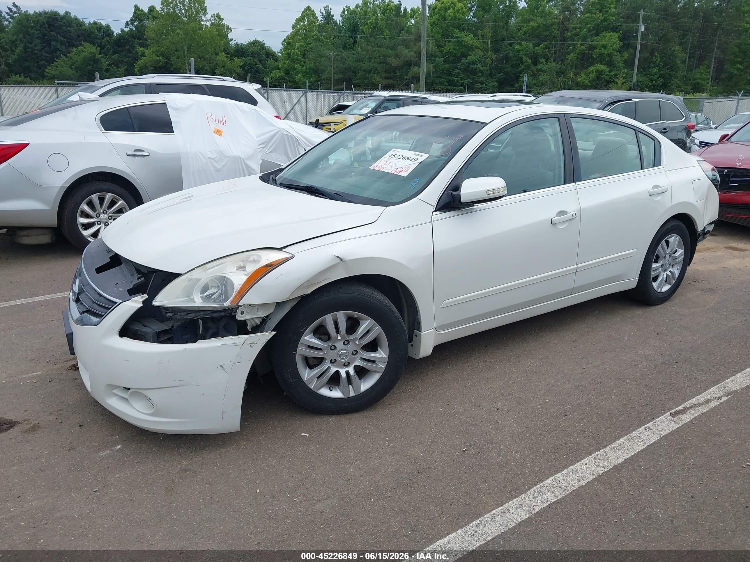 2012 Nissan Altima 2.5 S Белый vin: 1N4AL2AP5CN487874