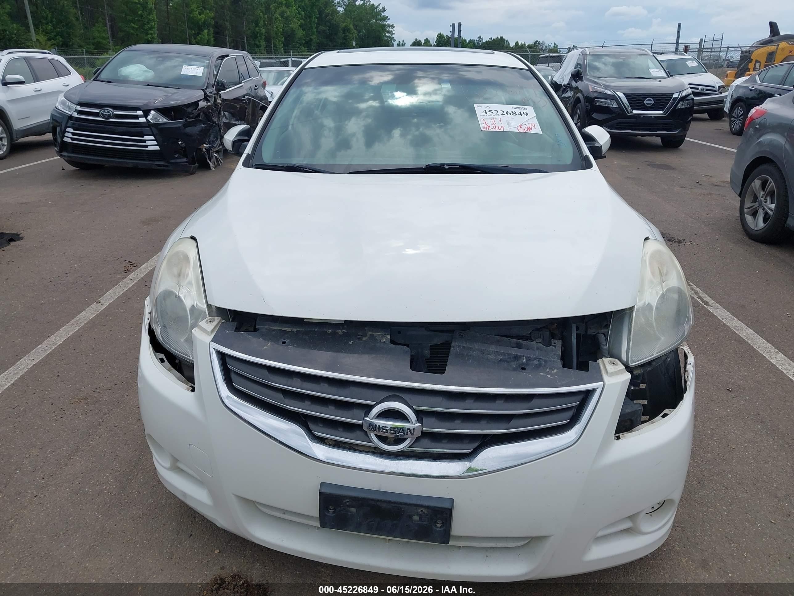 2012 Nissan Altima 2.5 S Белый vin: 1N4AL2AP5CN487874