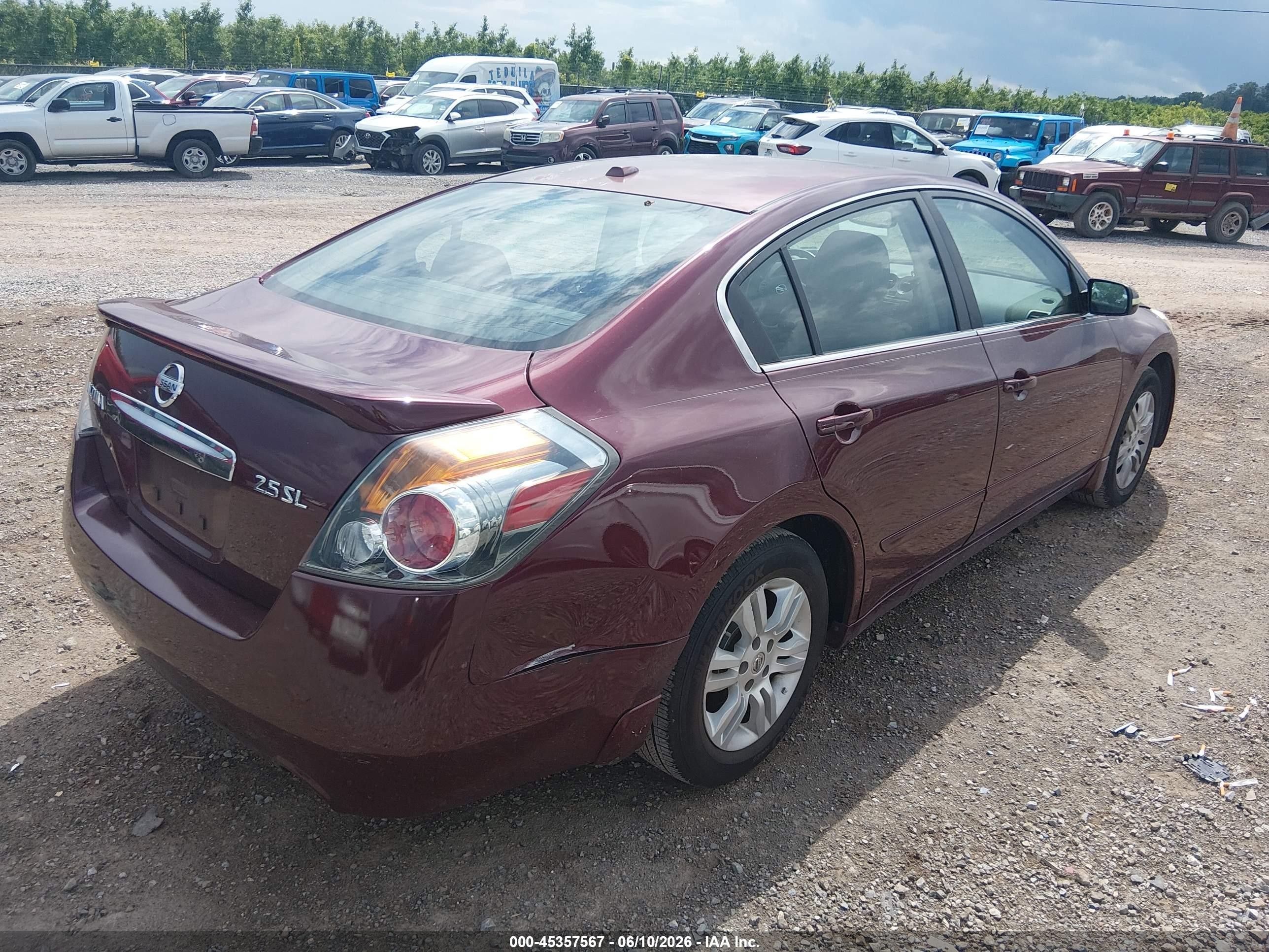 2012 Nissan Altima 2.5 S Red vin: 1N4AL2AP5CN489639