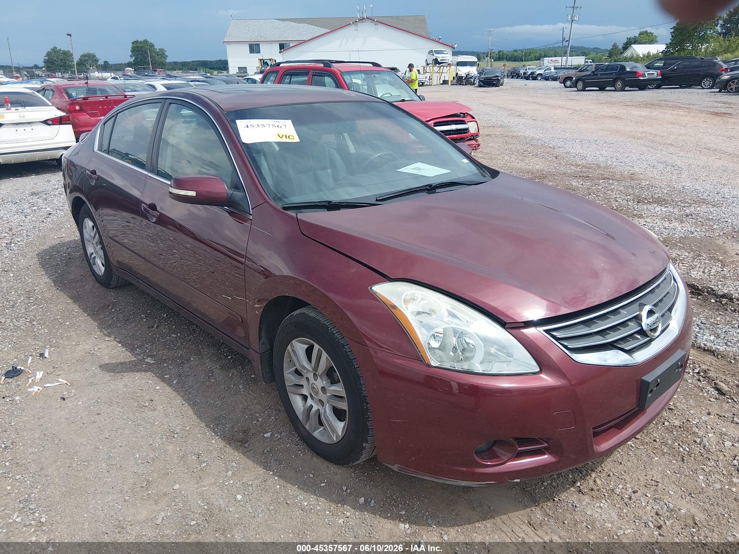 2012 Nissan Altima 2.5 S Красный vin: 1N4AL2AP5CN489639