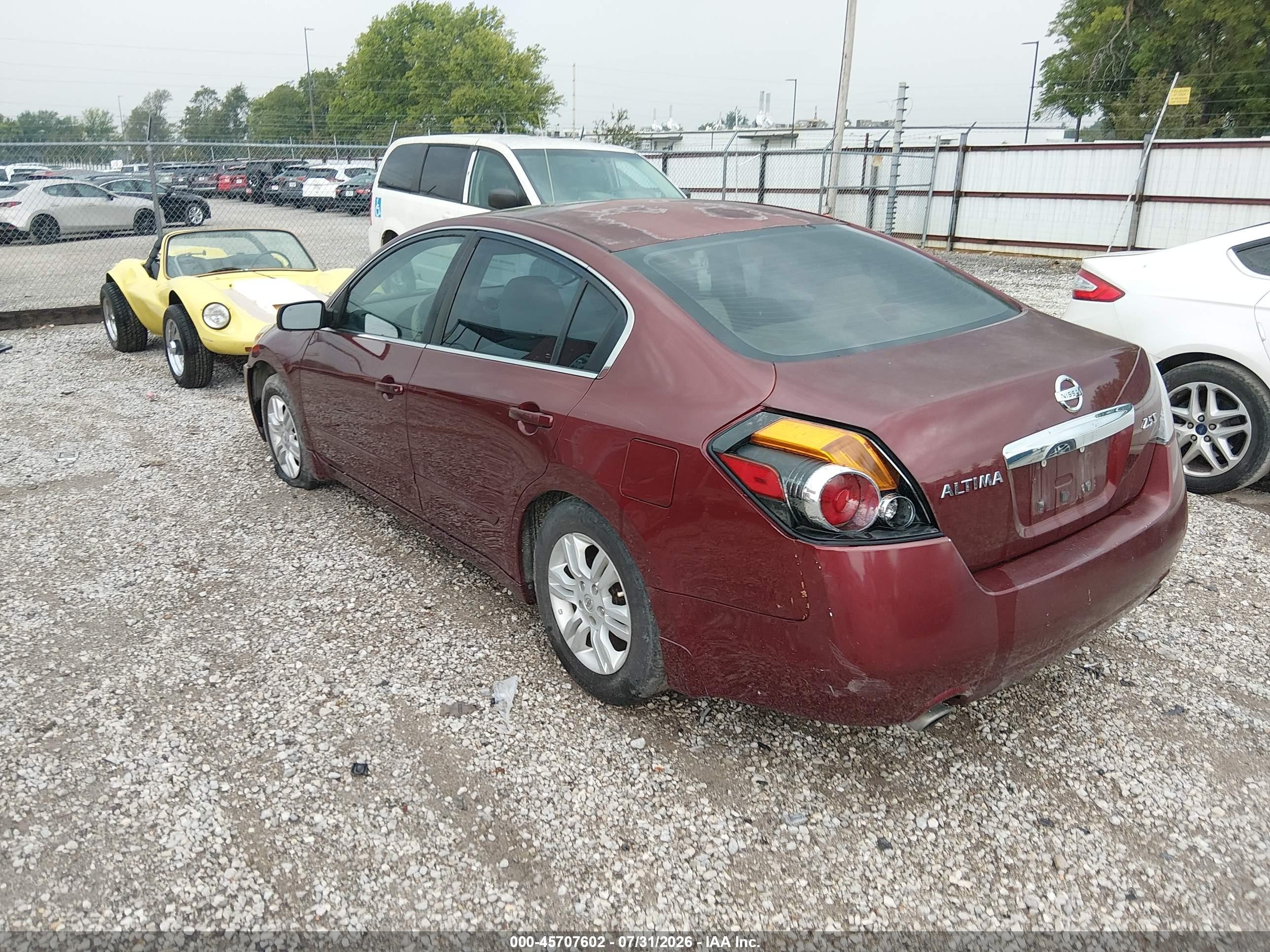 2012 Nissan Altima 2.5 S Maroon vin: 1N4AL2AP5CN490533
