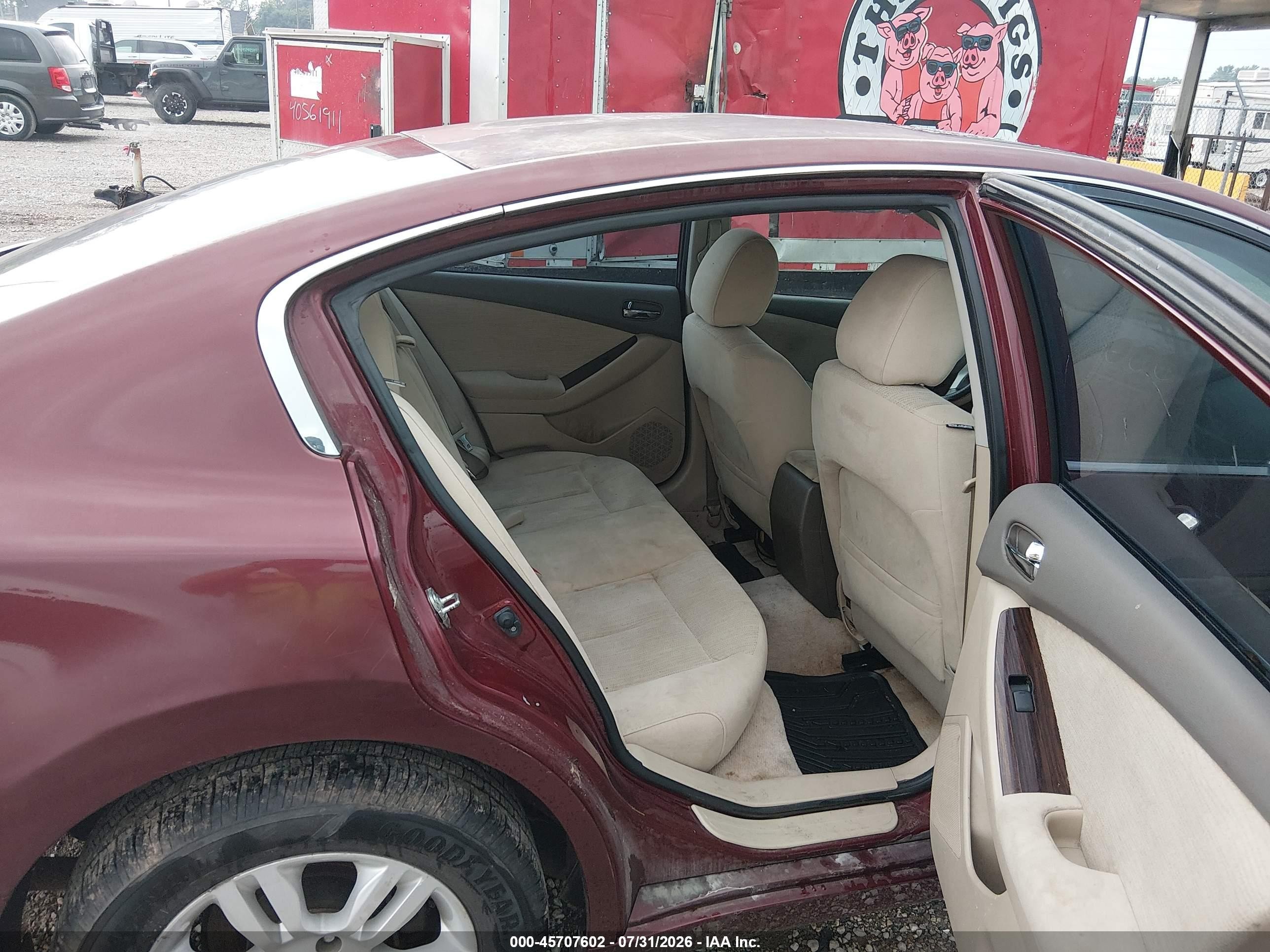 2012 Nissan Altima 2.5 S Maroon vin: 1N4AL2AP5CN490533
