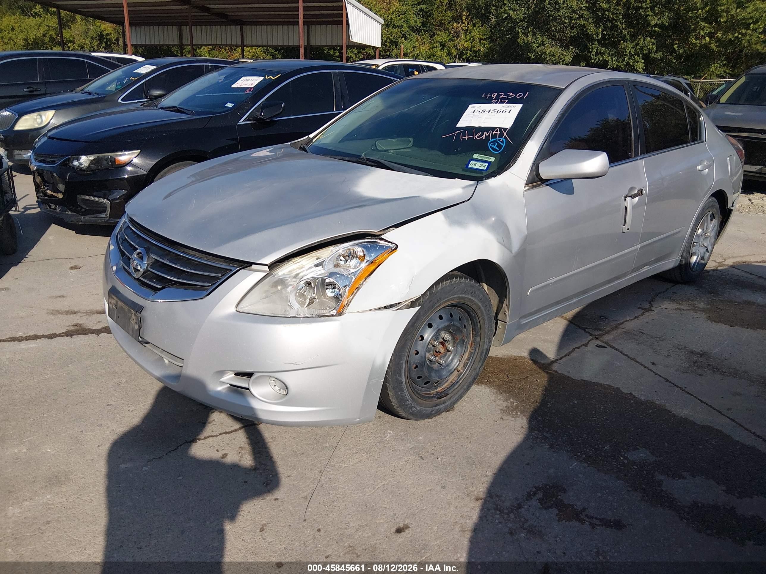 2012 Nissan Altima 2.5 S Silver vin: 1N4AL2AP5CN492301