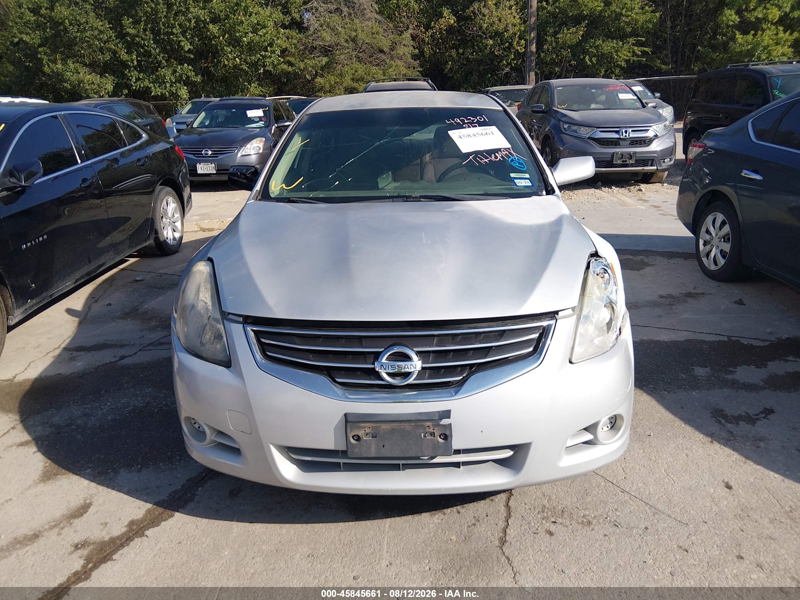 2012 Nissan Altima 2.5 S Silver vin: 1N4AL2AP5CN492301