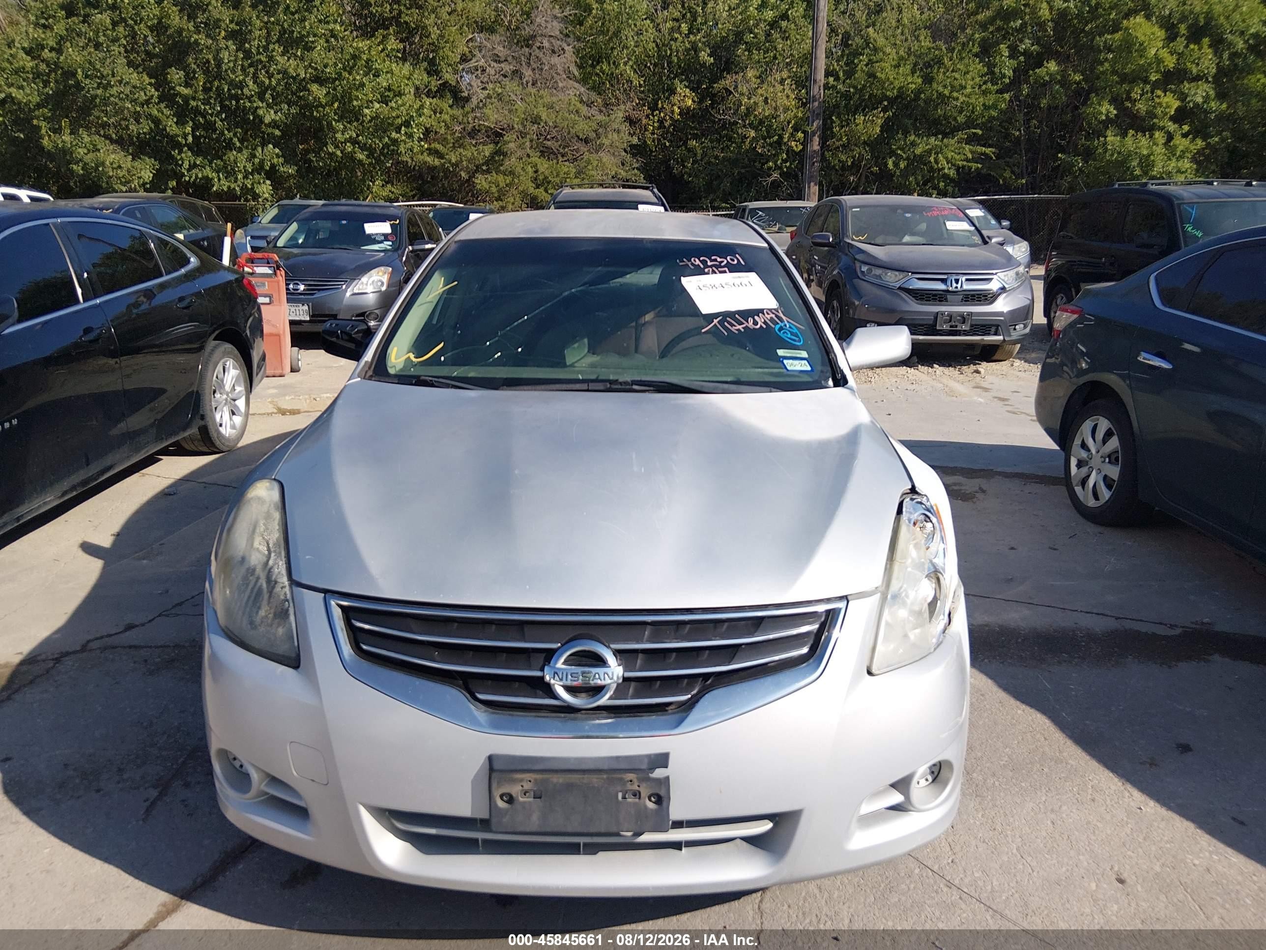 2012 Nissan Altima 2.5 S Silver vin: 1N4AL2AP5CN492301