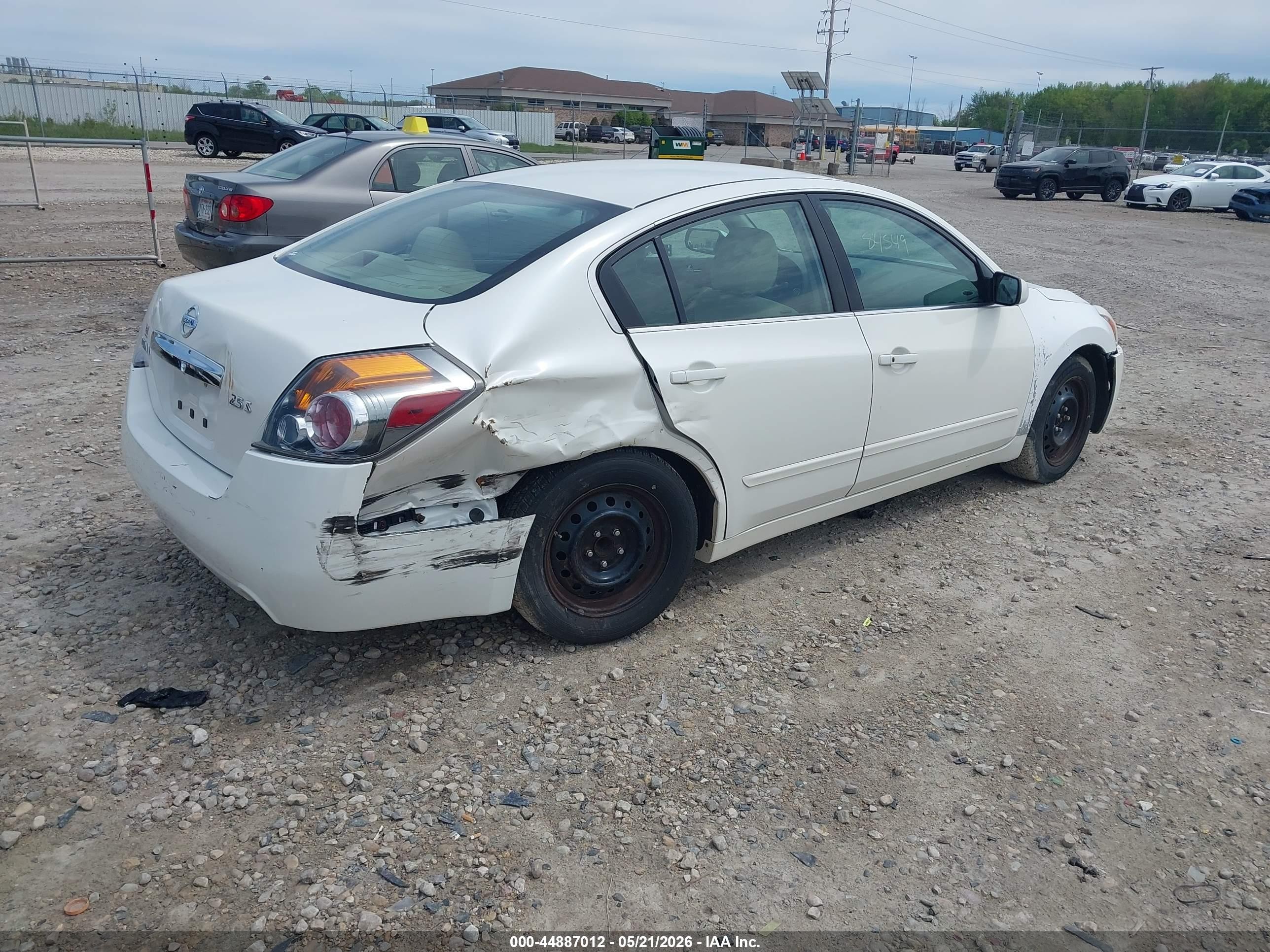 2012 Nissan Altima 2.5 S White vin: 1N4AL2AP5CN494484