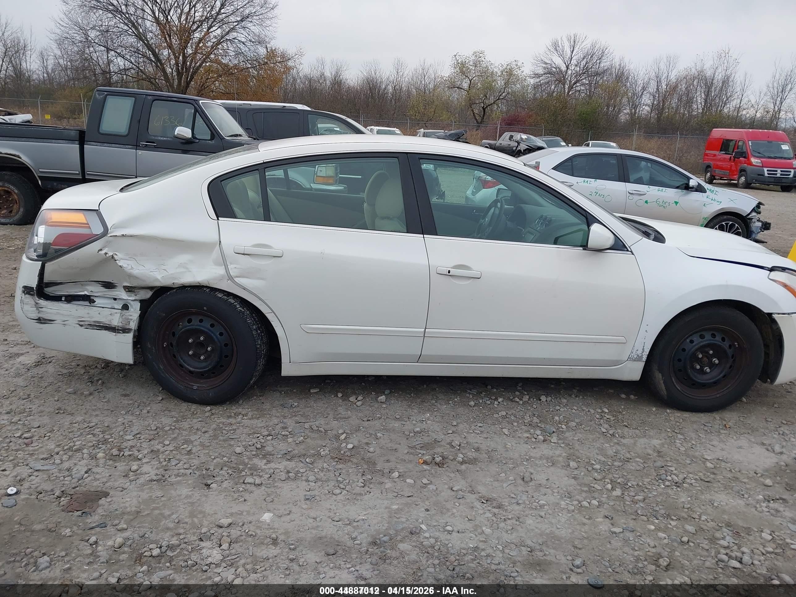 2012 Nissan Altima 2.5 S White vin: 1N4AL2AP5CN494484
