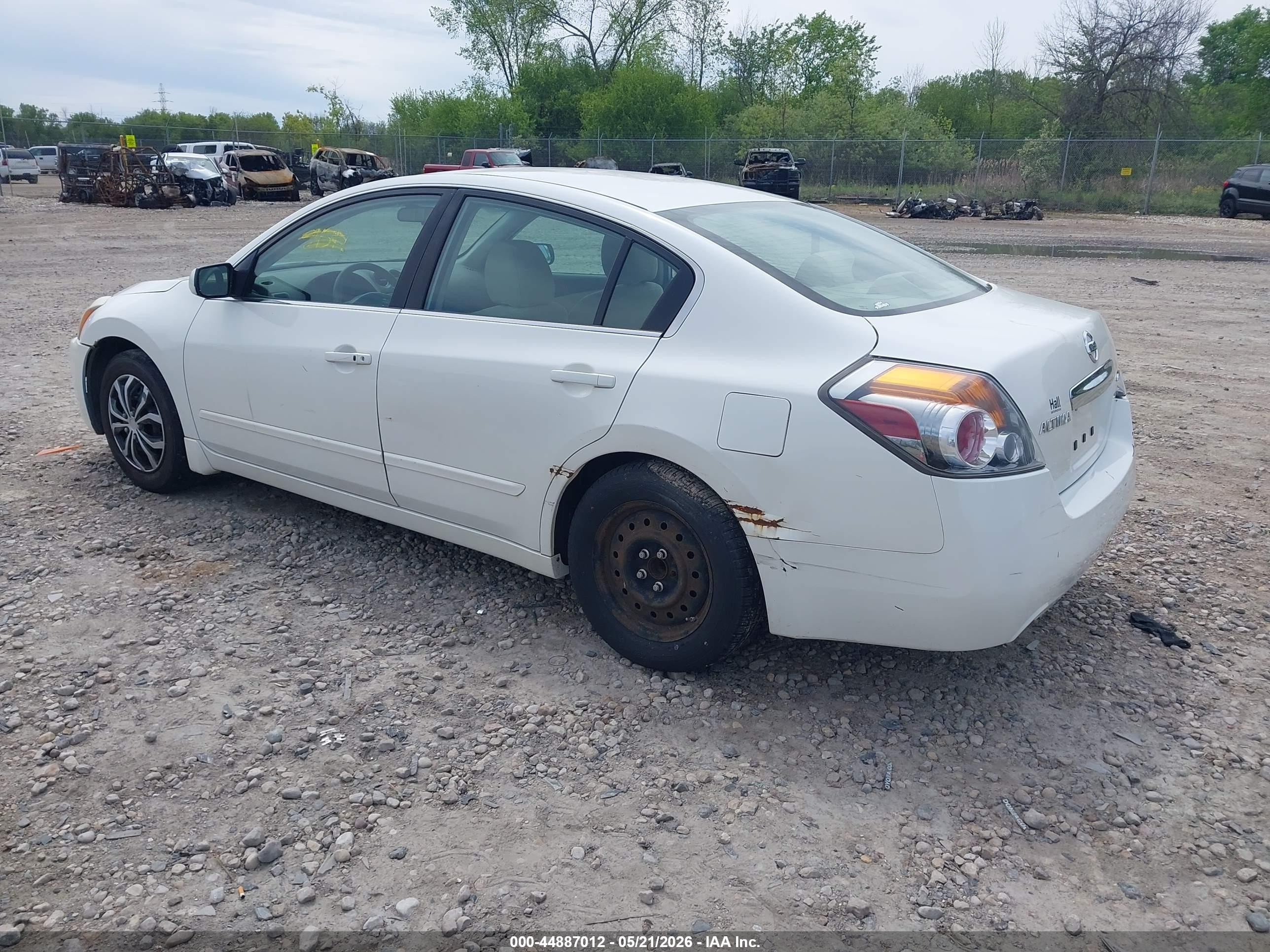 2012 Nissan Altima 2.5 S White vin: 1N4AL2AP5CN494484