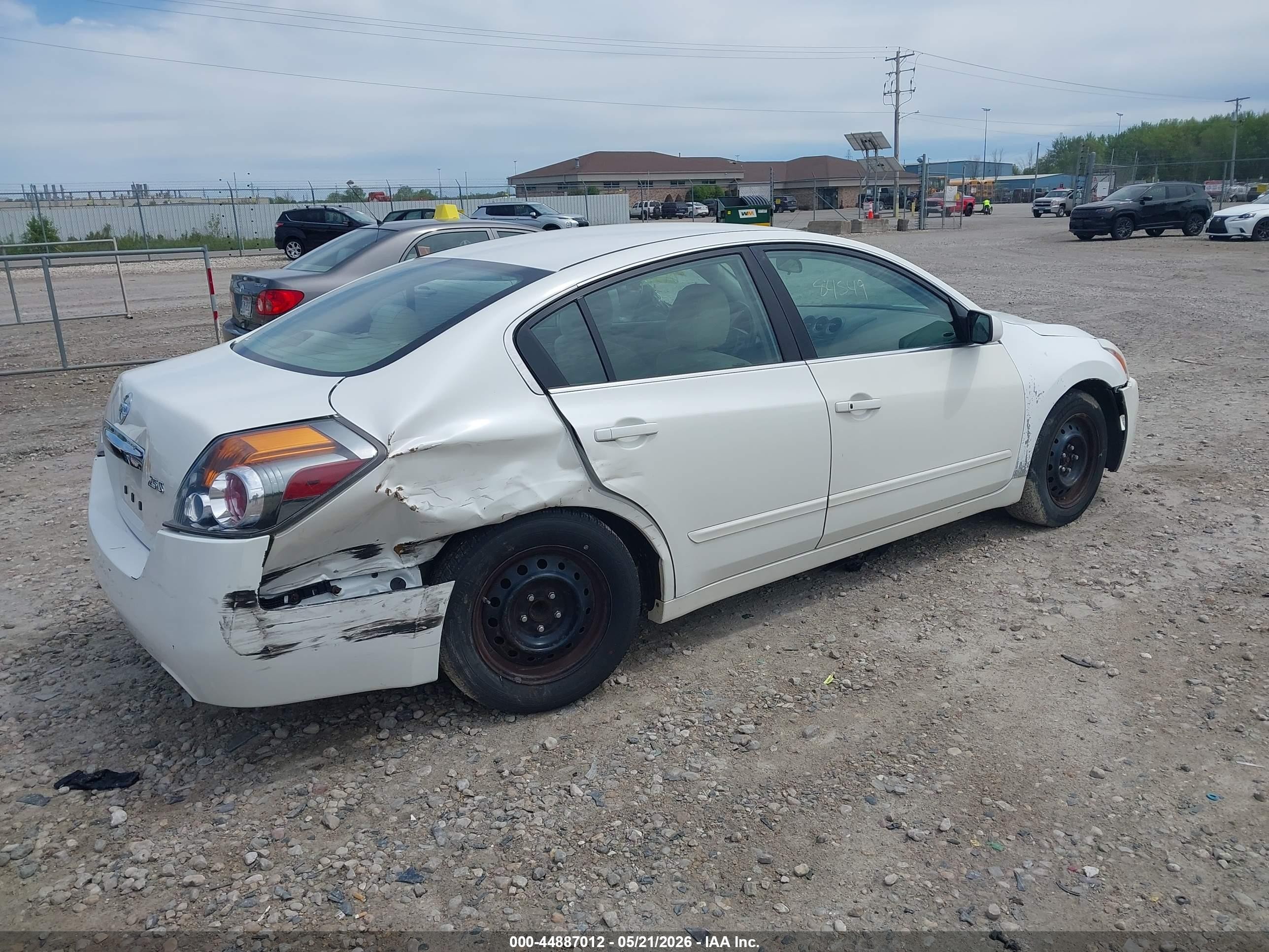 2012 Nissan Altima 2.5 S White vin: 1N4AL2AP5CN494484