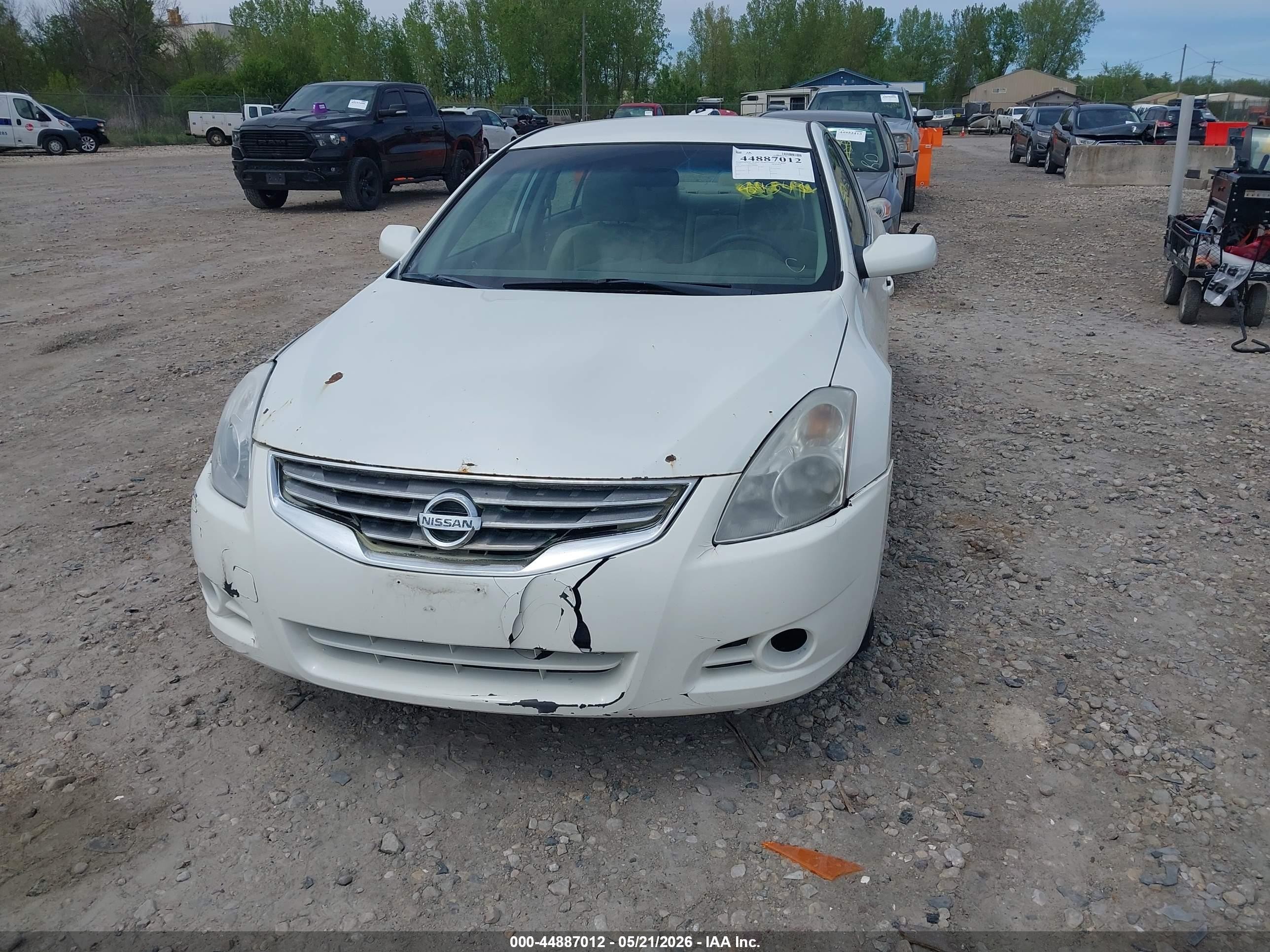 2012 Nissan Altima 2.5 S White vin: 1N4AL2AP5CN494484