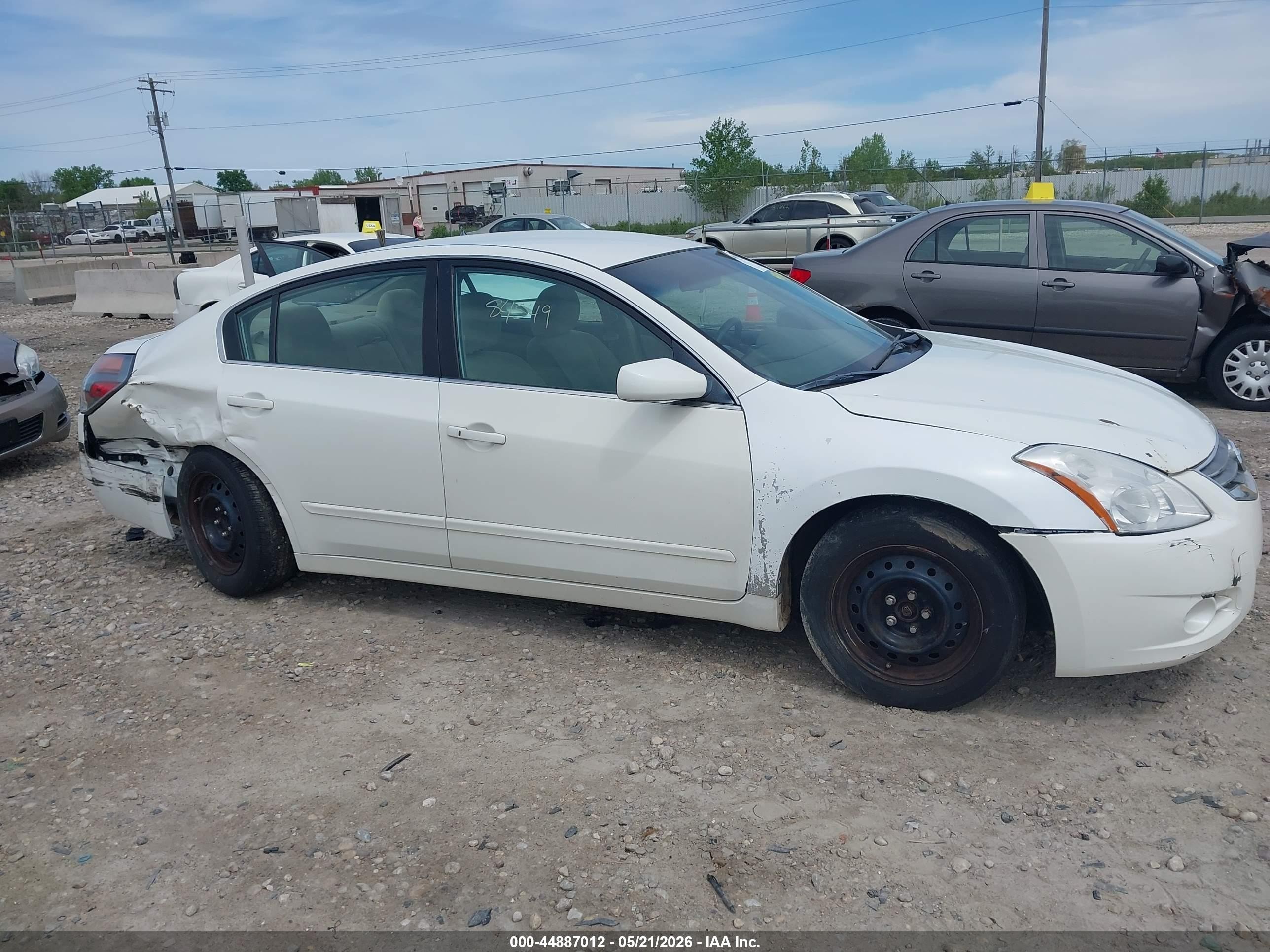 2012 Nissan Altima 2.5 S White vin: 1N4AL2AP5CN494484