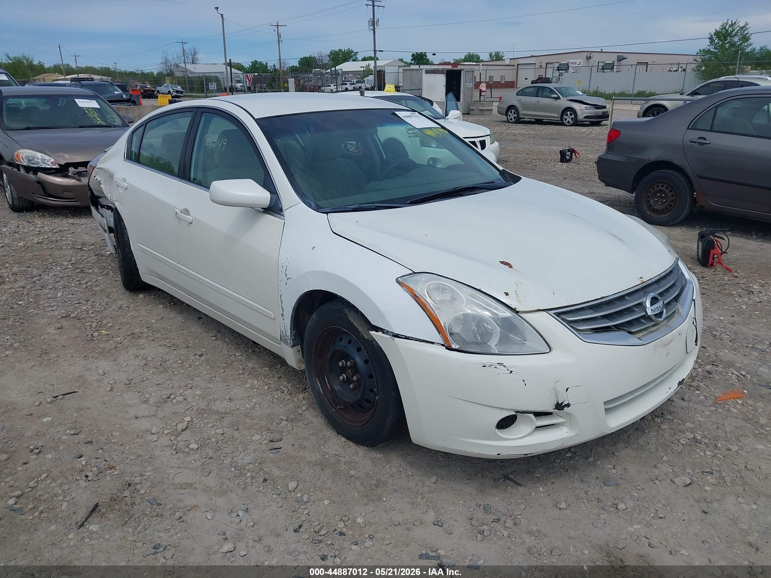 2012 Nissan Altima 2.5 S White vin: 1N4AL2AP5CN494484