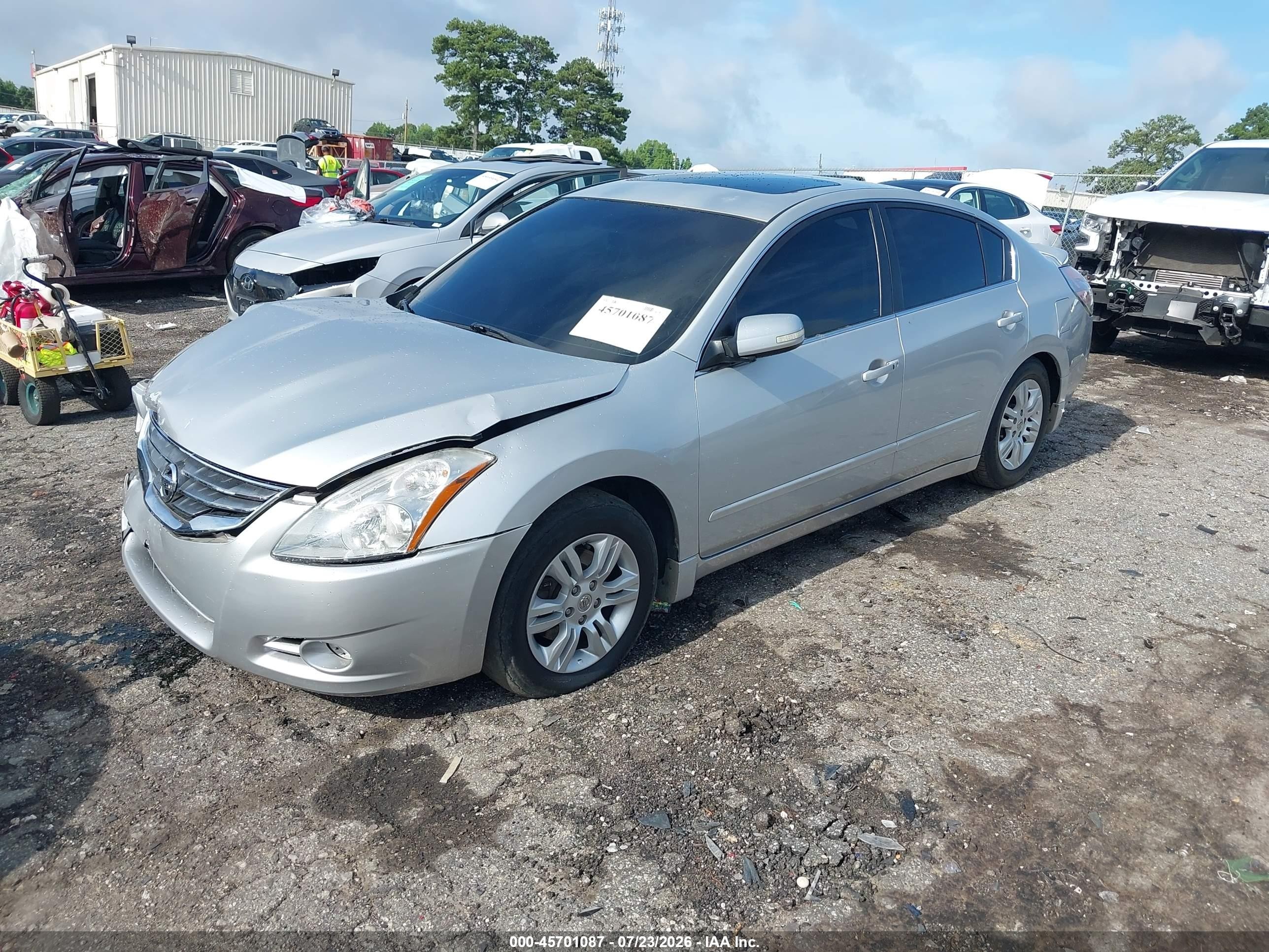 2012 Nissan Altima 2.5 S Silver vin: 1N4AL2AP5CN494551