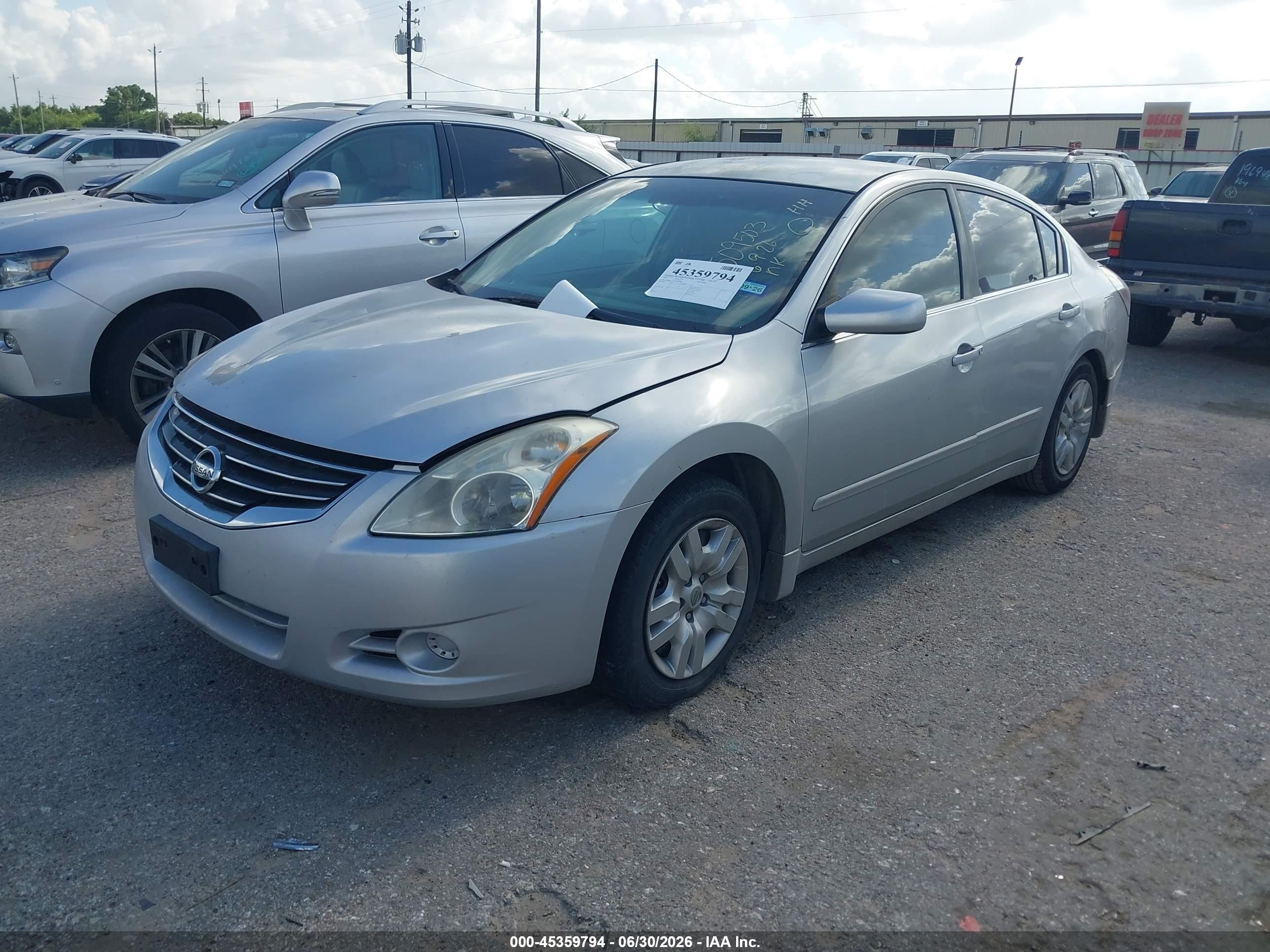 2012 Nissan Altima 2.5 S Silver vin: 1N4AL2AP5CN509503