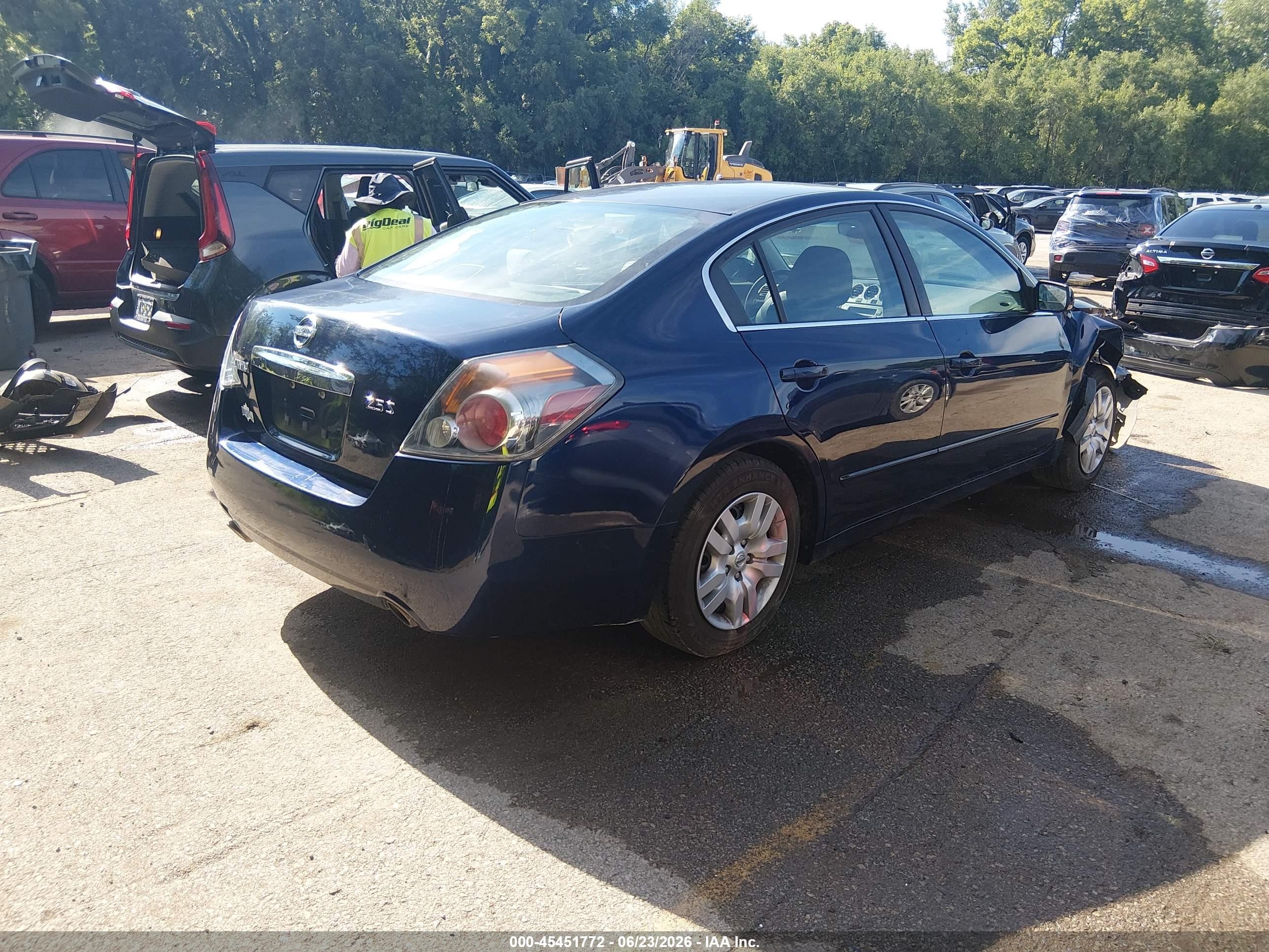 2012 Nissan Altima 2.5 S Dark Blue vin: 1N4AL2AP5CN532487