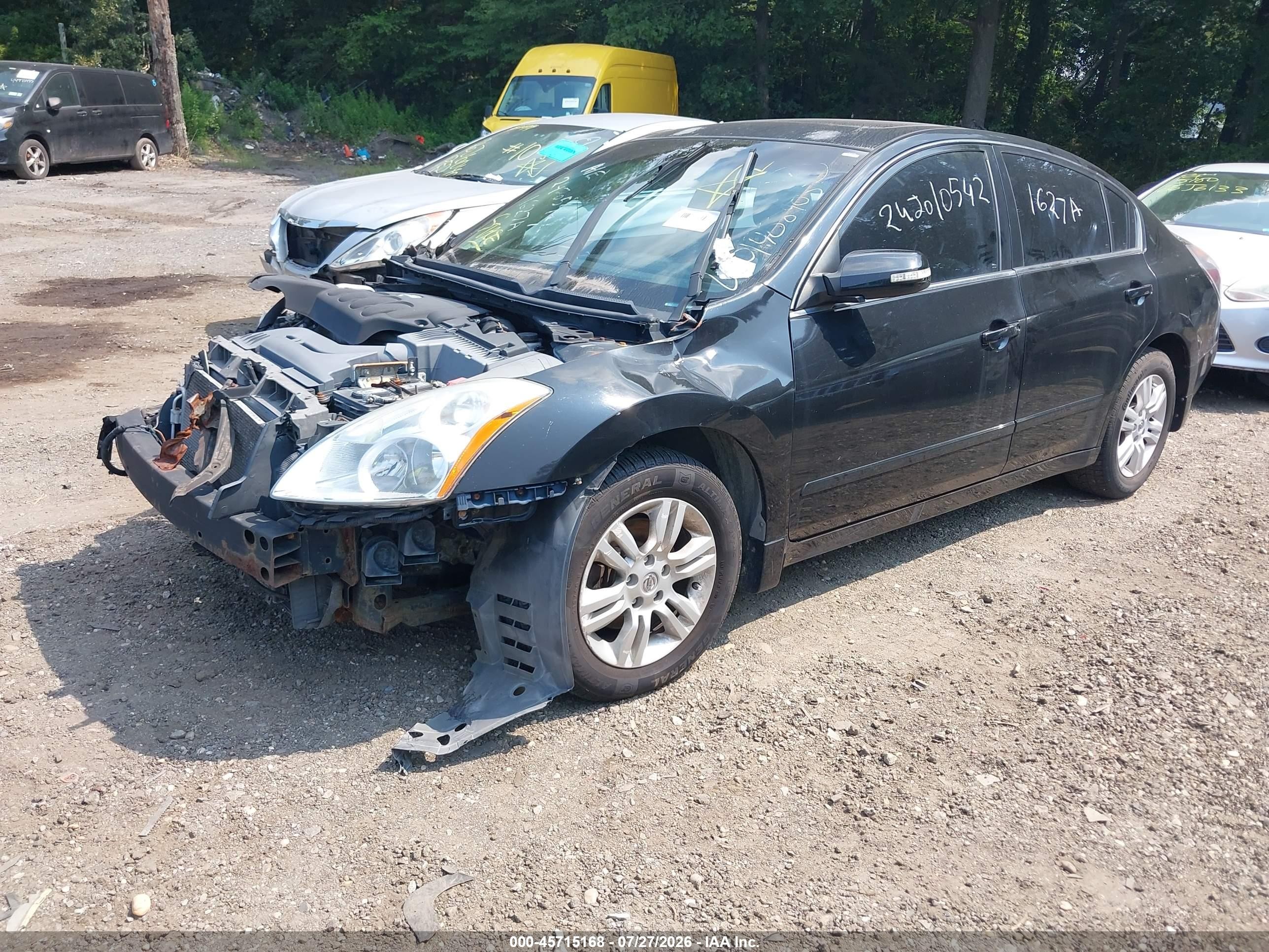 2012 Nissan Altima 2.5 S Black vin: 1N4AL2AP5CN536748