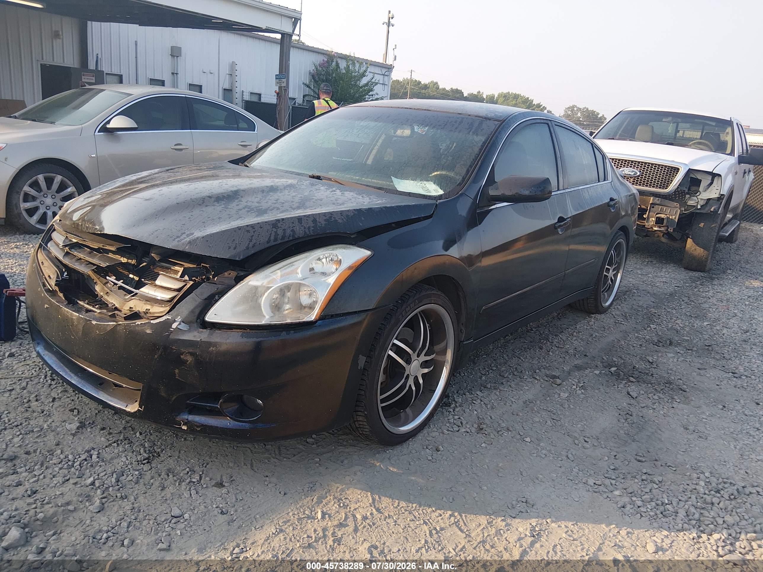 2012 Nissan Altima 2.5 S Black vin: 1N4AL2AP5CN554666