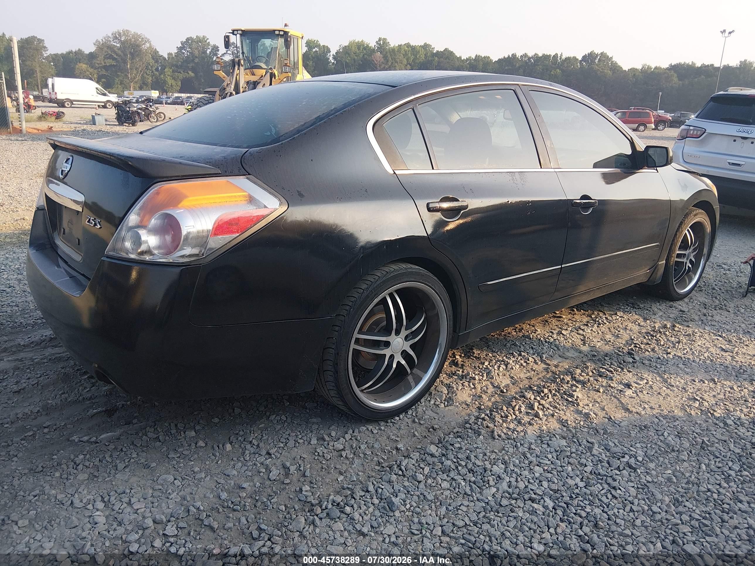 2012 Nissan Altima 2.5 S Black vin: 1N4AL2AP5CN554666