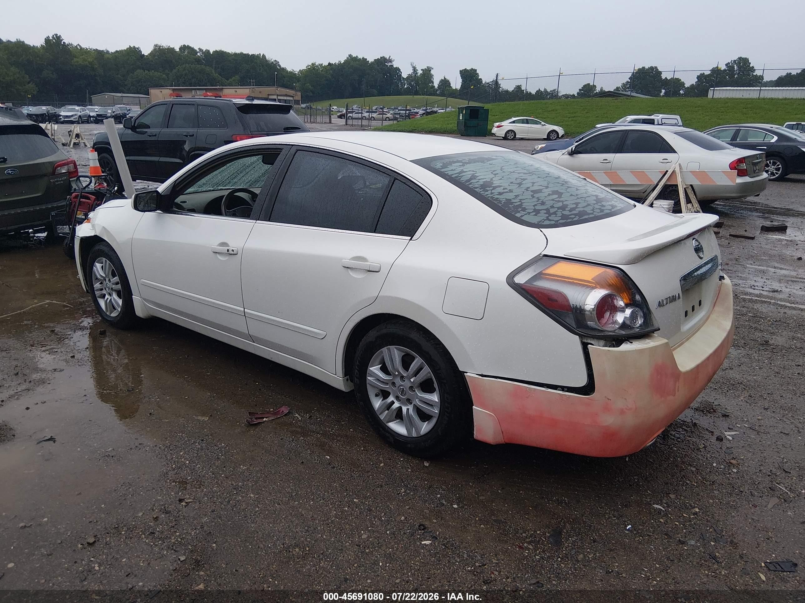 2012 Nissan Altima 2.5 S White vin: 1N4AL2AP5CN556093