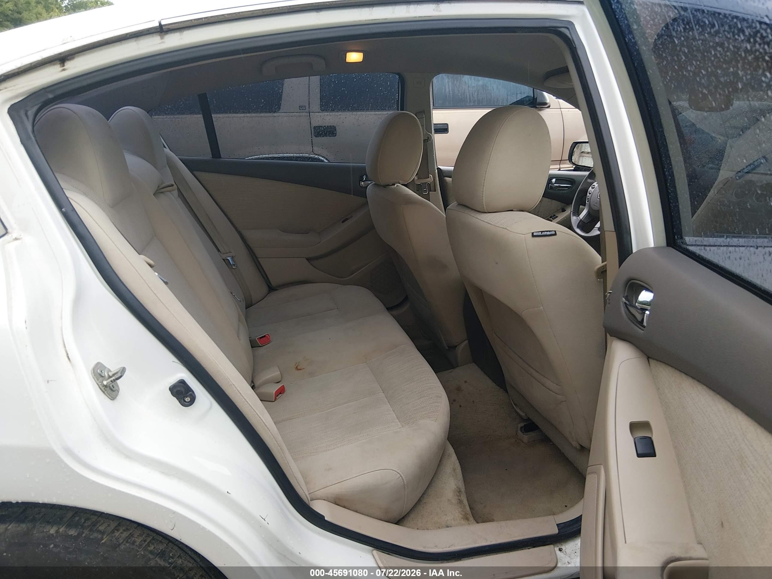 2012 Nissan Altima 2.5 S White vin: 1N4AL2AP5CN556093