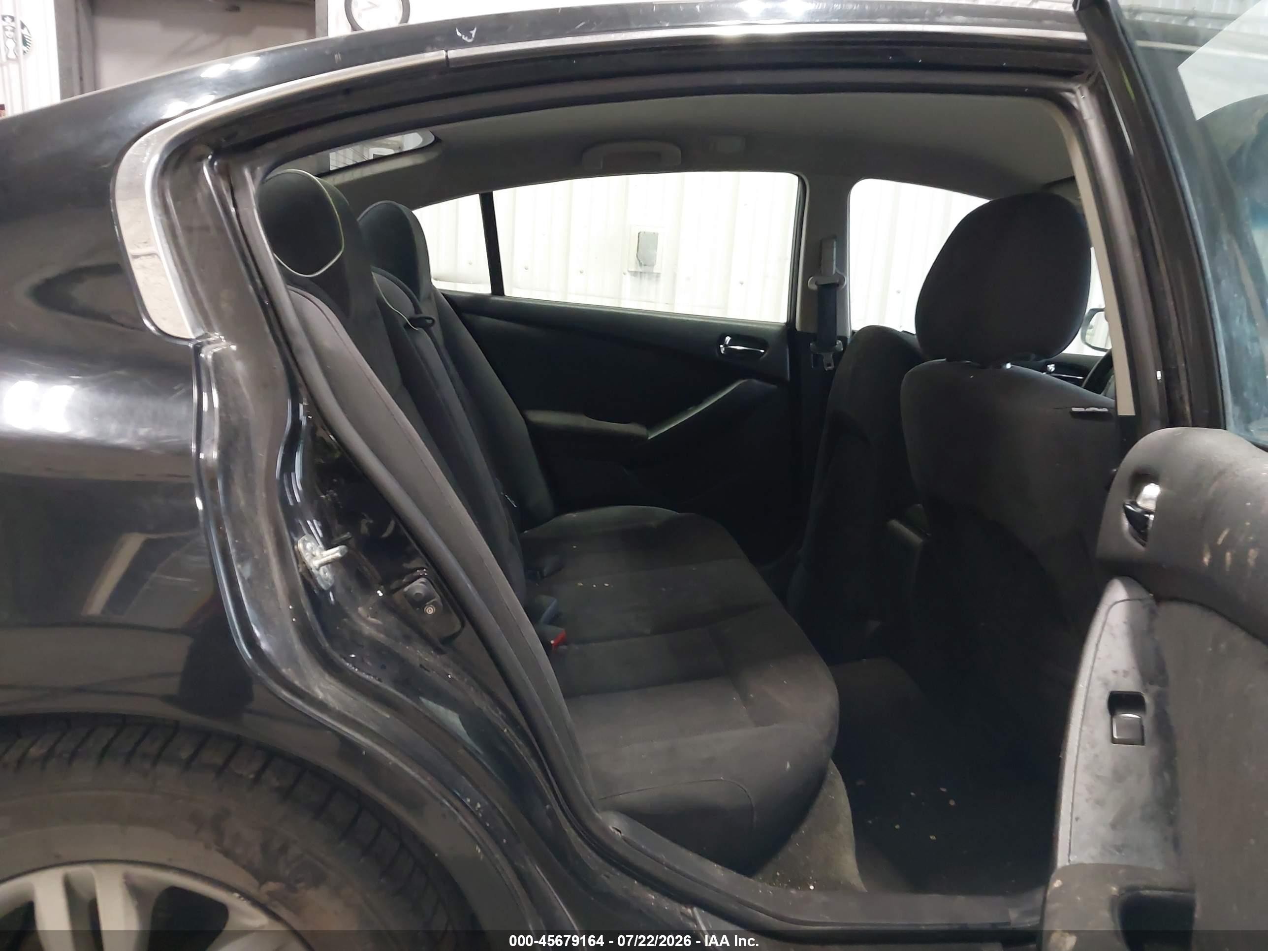 2012 Nissan Altima 2.5 S Black vin: 1N4AL2AP5CN568048
