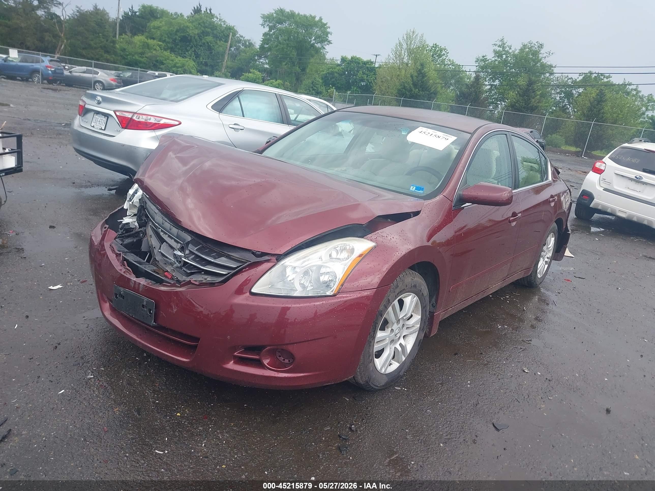 2010 Nissan Altima 2.5 S Burgundy vin: 1N4AL2AP6AC186846