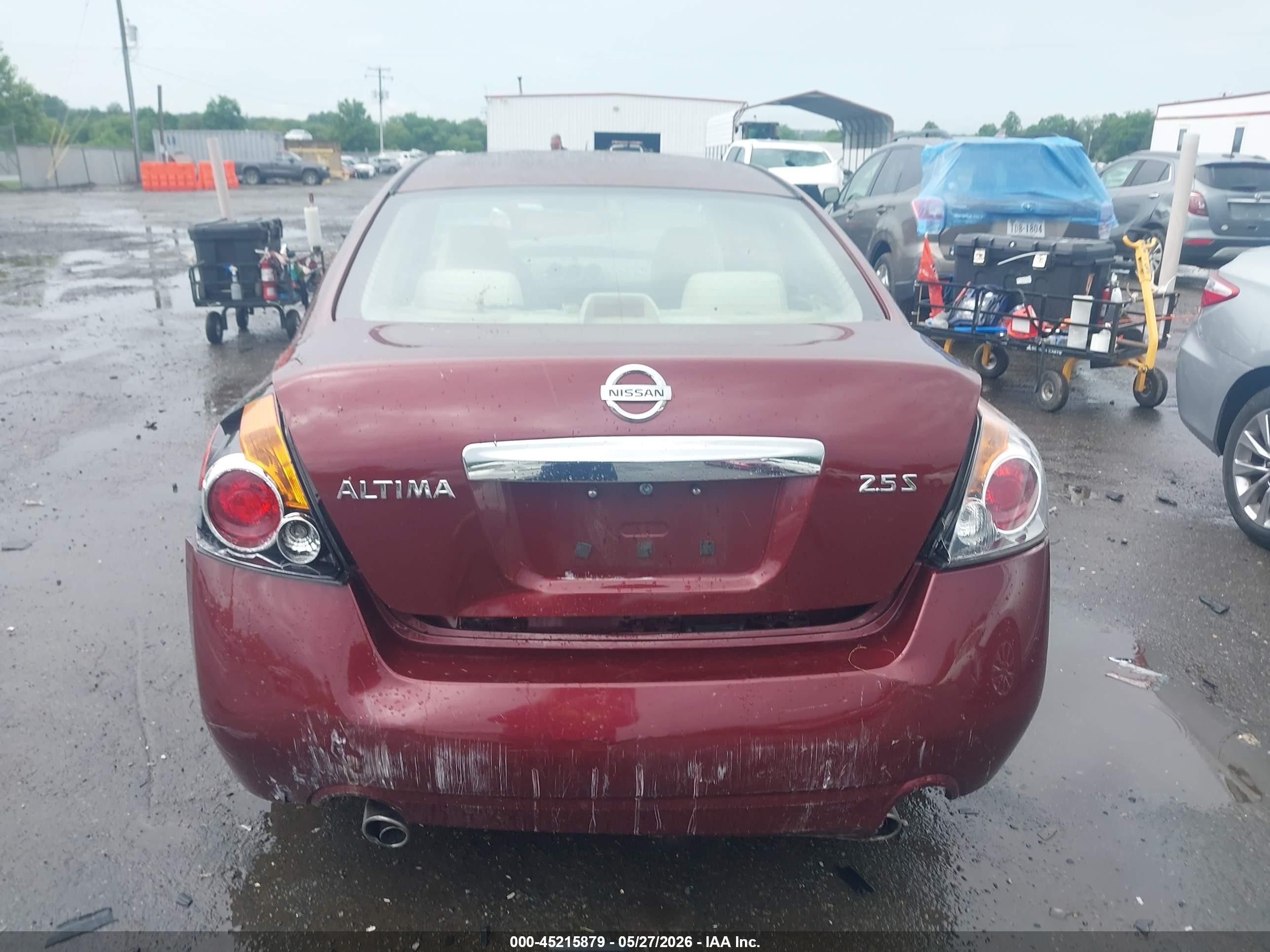 2010 Nissan Altima 2.5 S Burgundy vin: 1N4AL2AP6AC186846