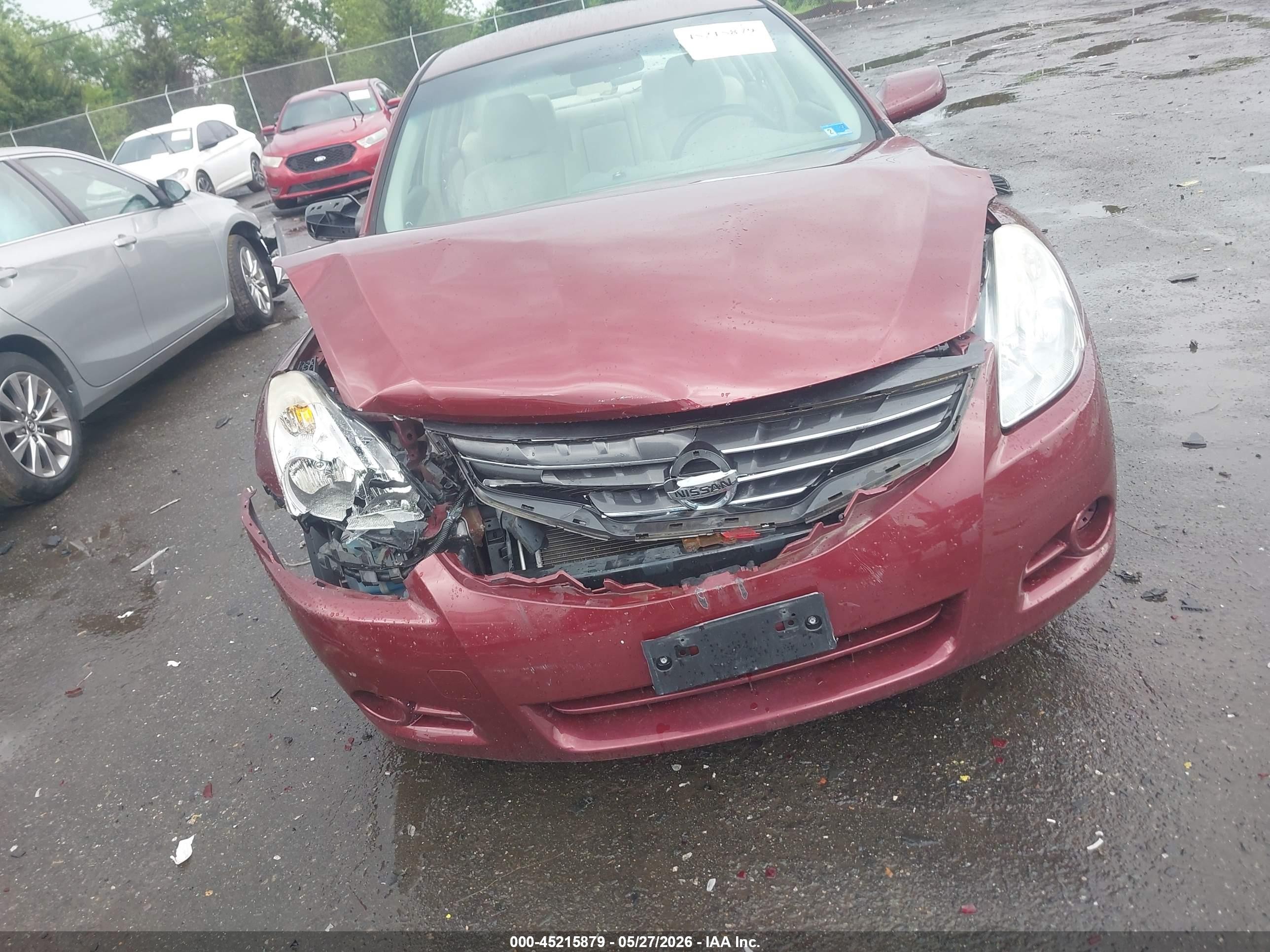 2010 Nissan Altima 2.5 S Burgundy vin: 1N4AL2AP6AC186846
