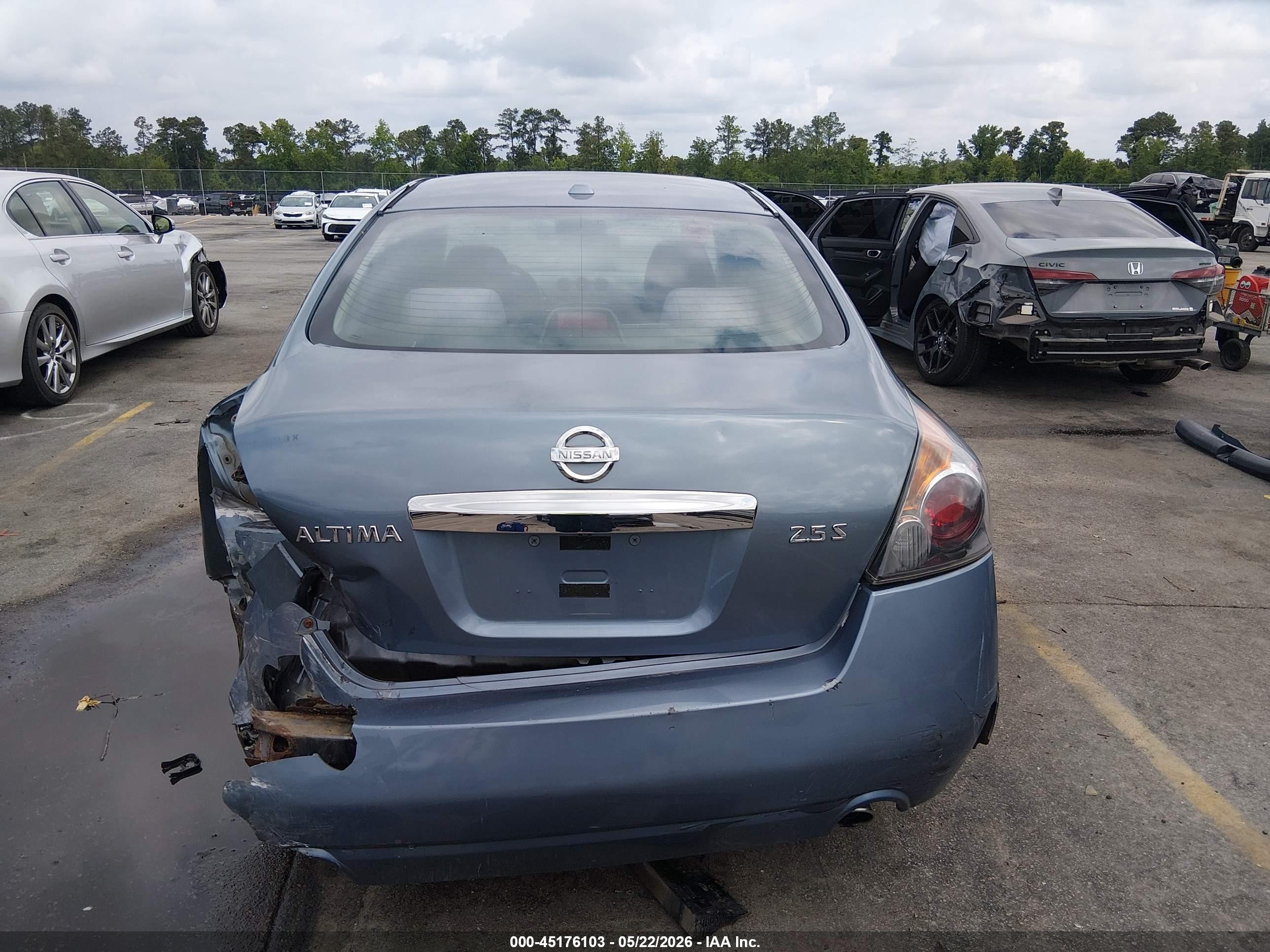 2010 Nissan Altima 2.5 S Blue vin: 1N4AL2AP6AN409682