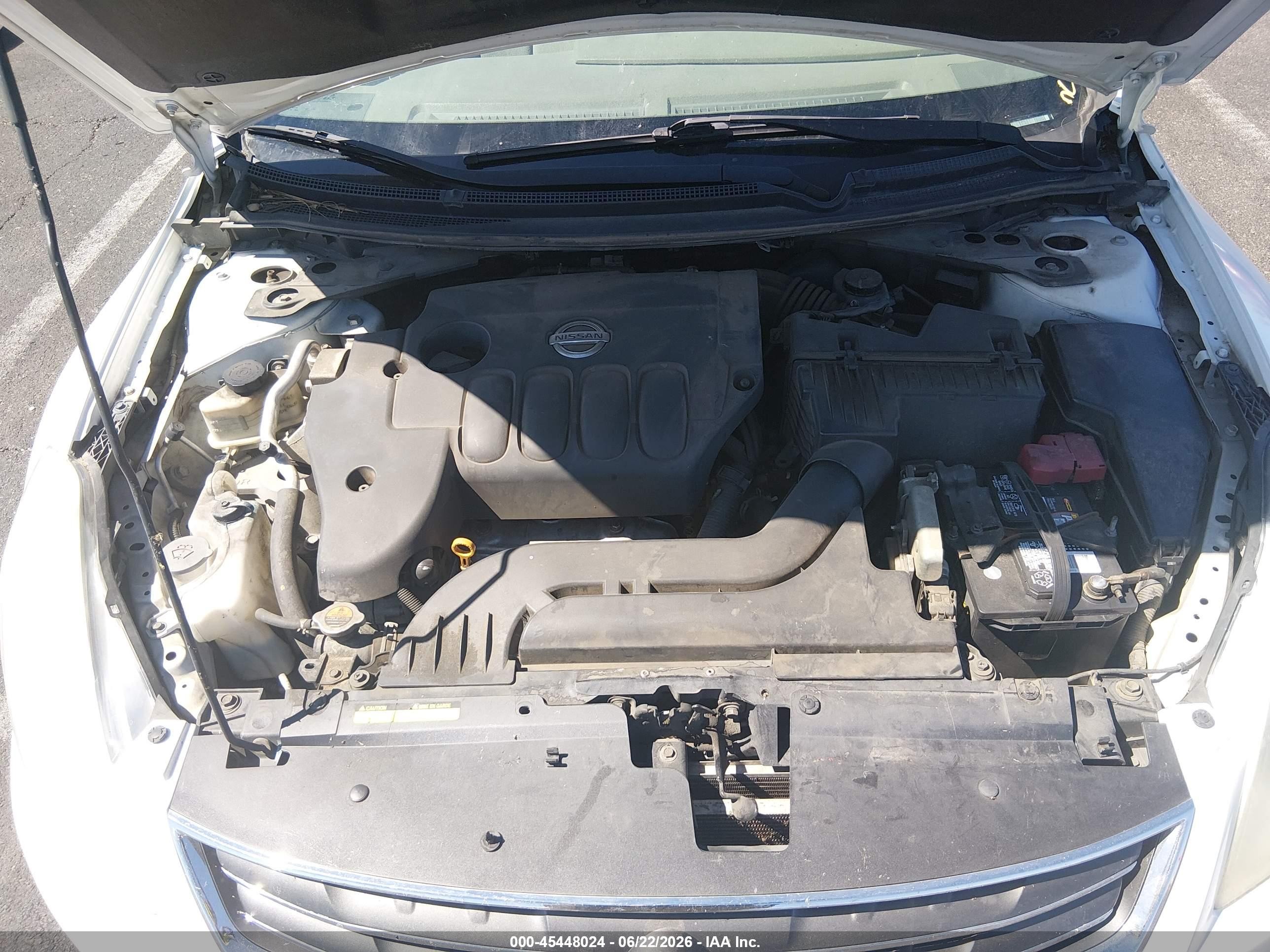 2010 Nissan Altima 2.5 S White vin: 1N4AL2AP6AN428958