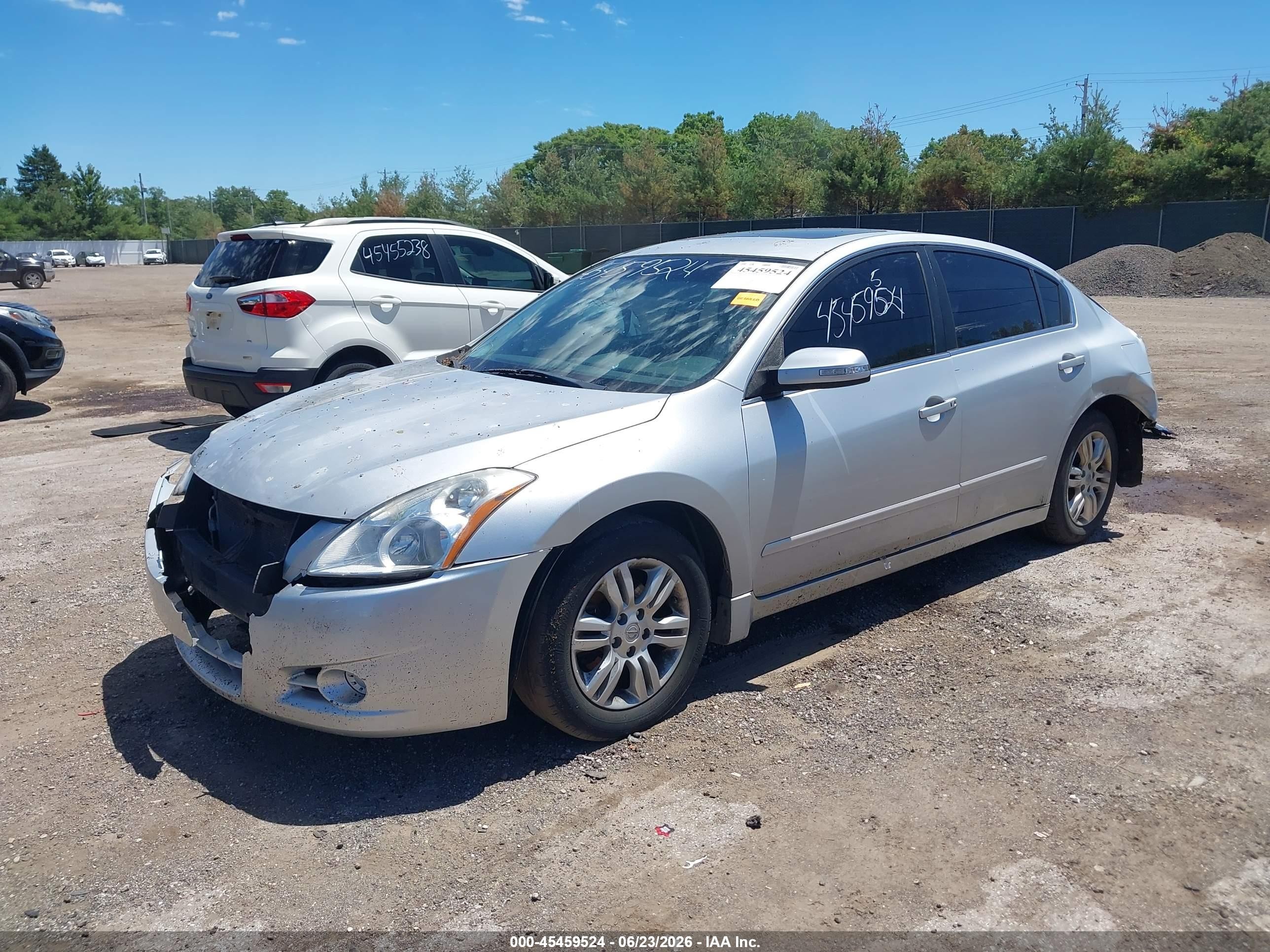 2010 Nissan Altima 2.5 S Silver vin: 1N4AL2AP6AN492272