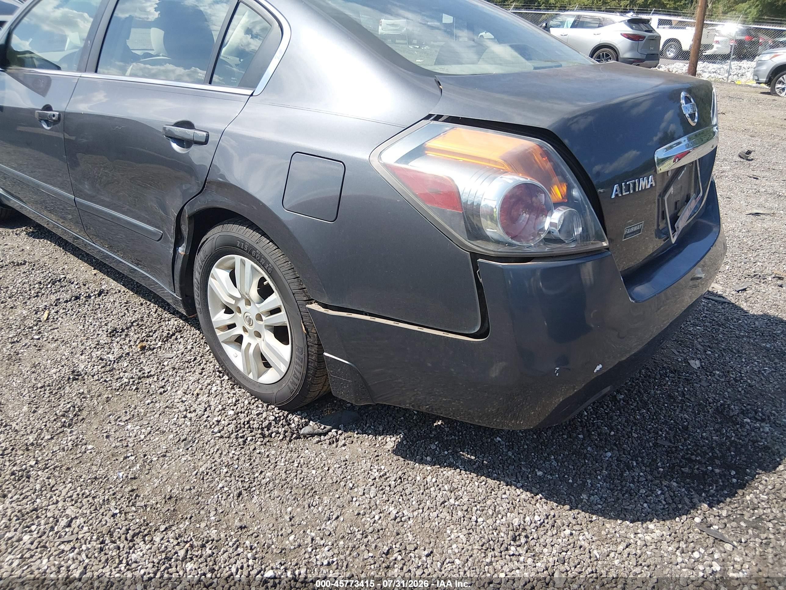 2010 Nissan Altima 2.5 S Gray vin: 1N4AL2AP6AN503318