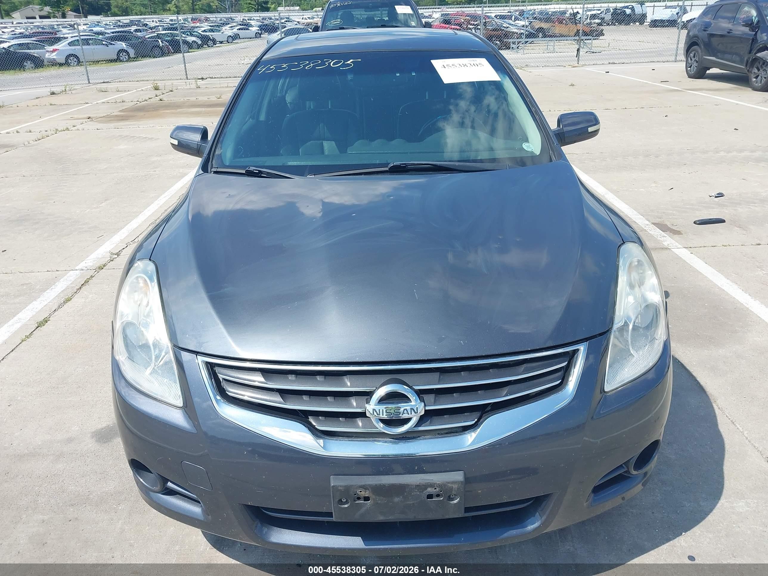 2010 Nissan Altima 2.5 S Gray vin: 1N4AL2AP6AN548405