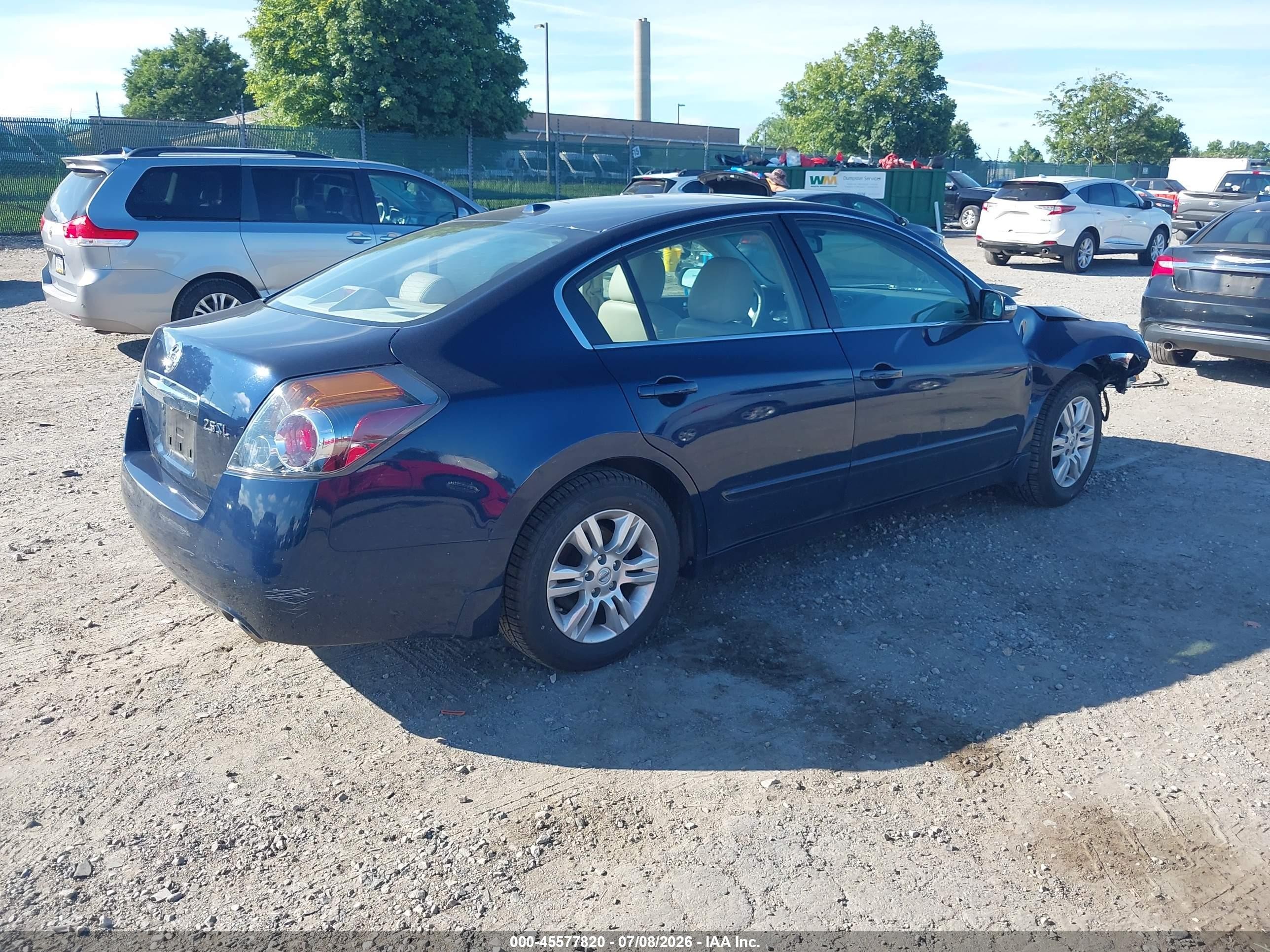 2010 Nissan Altima 2.5 S Dark Blue vin: 1N4AL2AP6AN564295