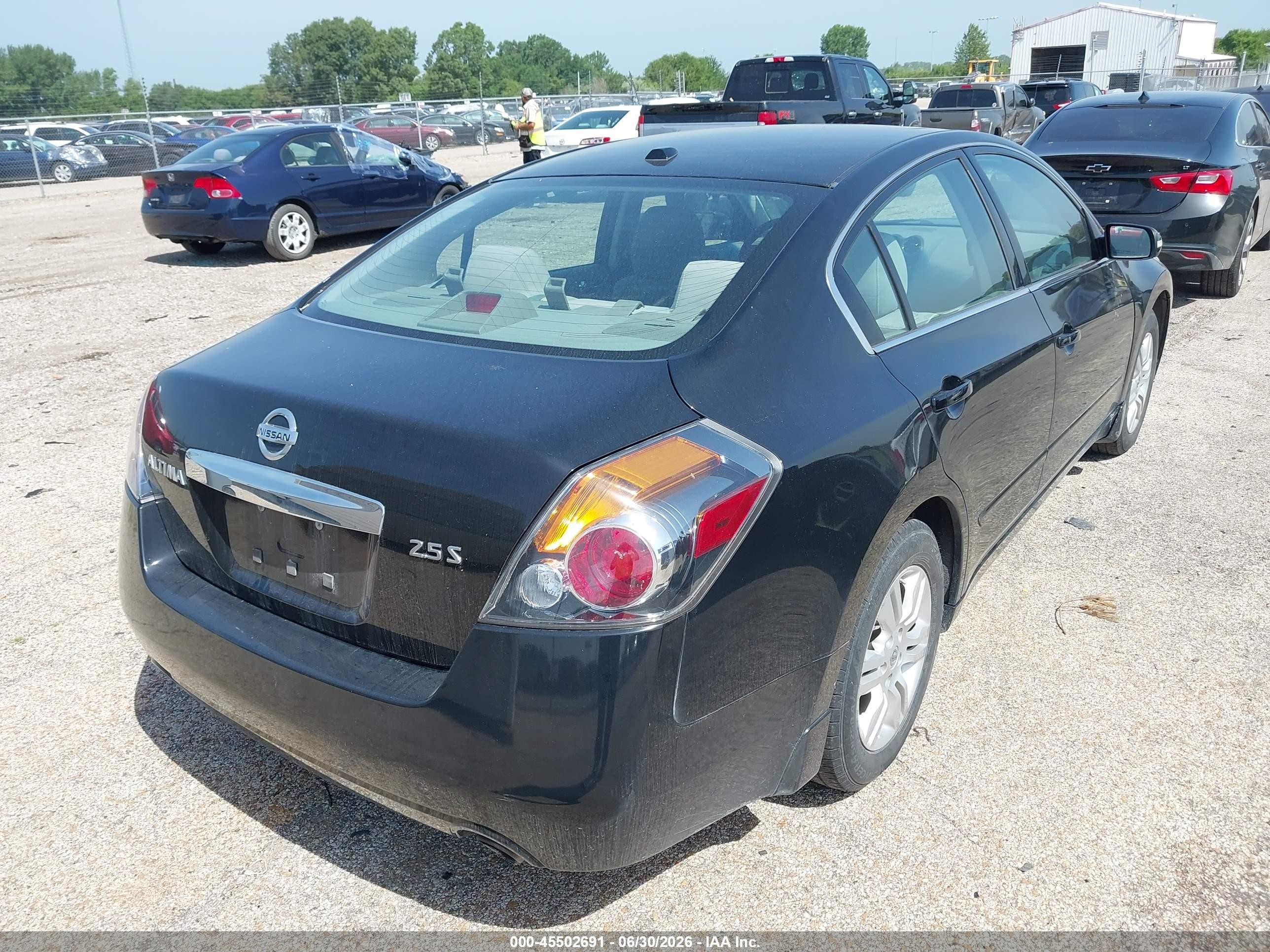 2011 Nissan Altima 2.5 S Black vin: 1N4AL2AP6BC170373
