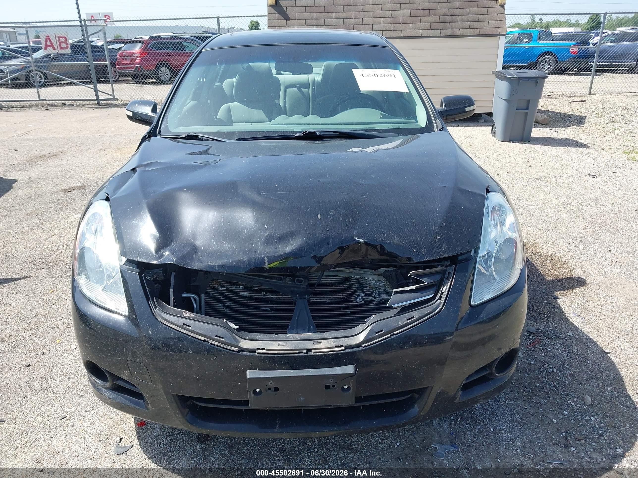 2011 Nissan Altima 2.5 S Black vin: 1N4AL2AP6BC170373