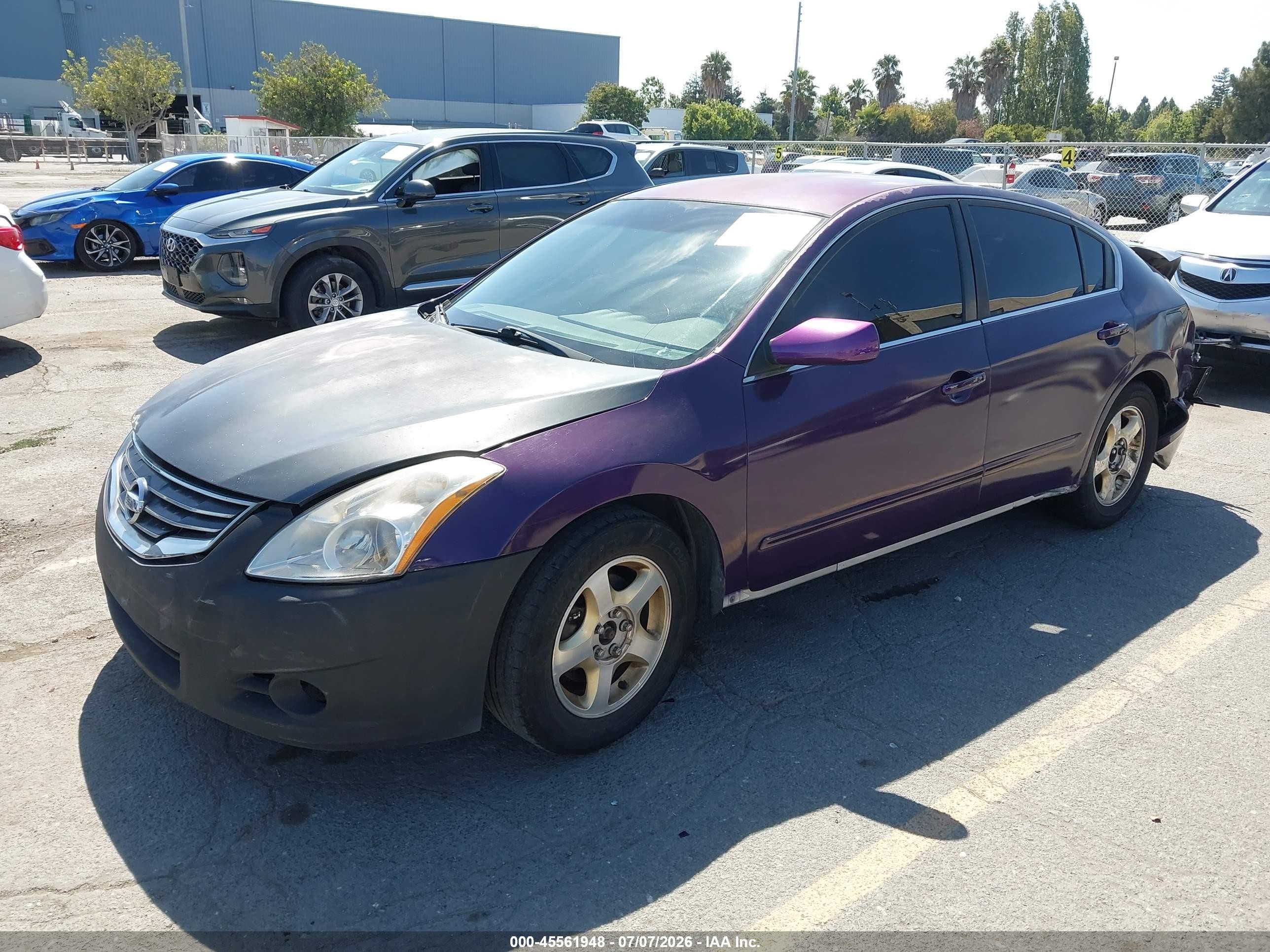 2011 Nissan Altima 2.5 S Фиолетовый vin: 1N4AL2AP6BC182880
