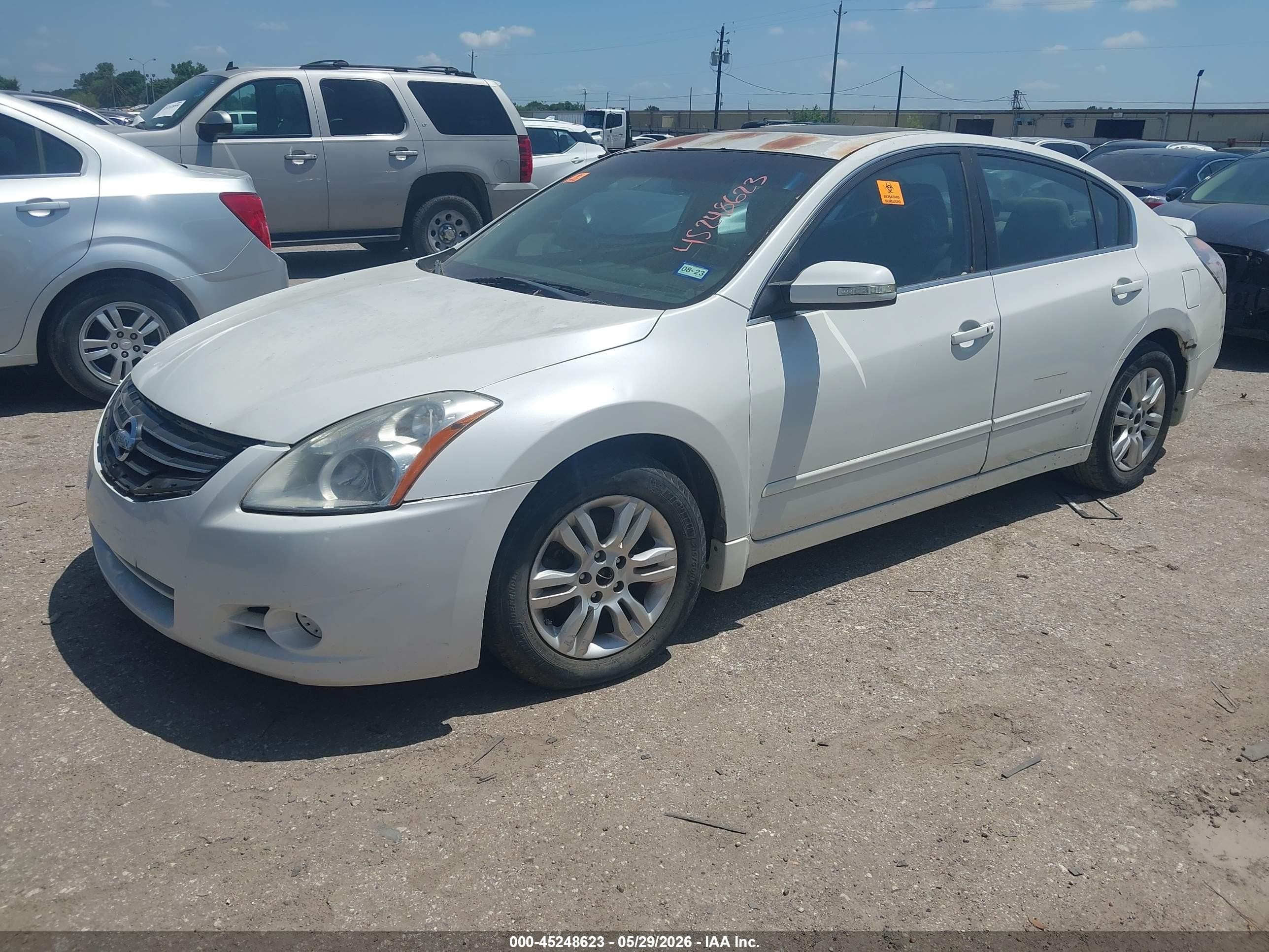 2011 Nissan Altima 2.5 S White vin: 1N4AL2AP6BN419520