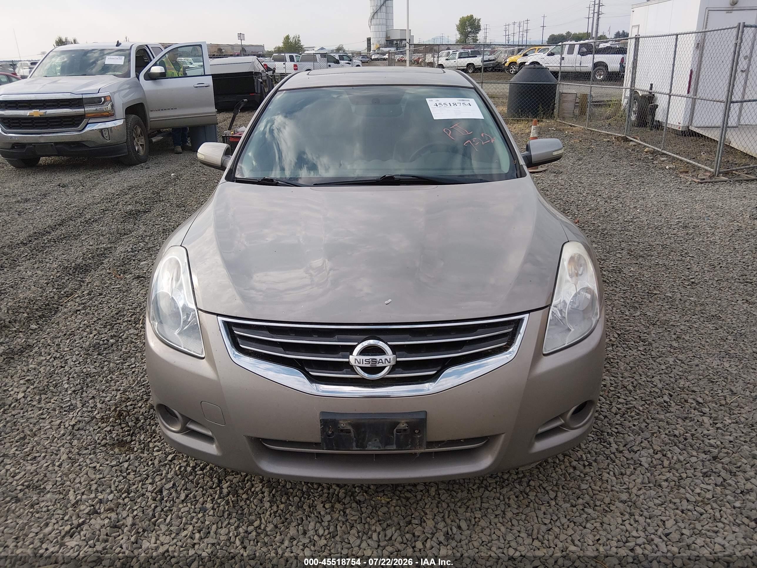 2011 Nissan Altima 2.5 S Tan vin: 1N4AL2AP6BN455966